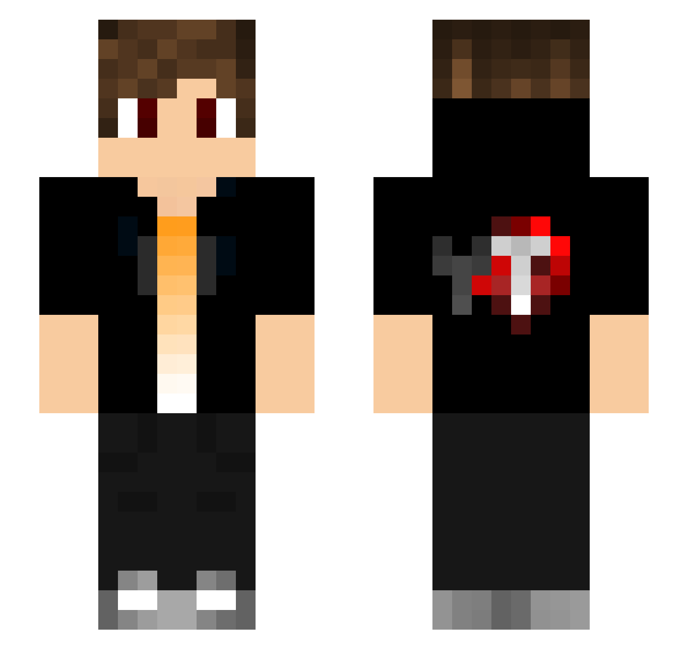 RockstarTL123 Minecraft skin, front and back view
