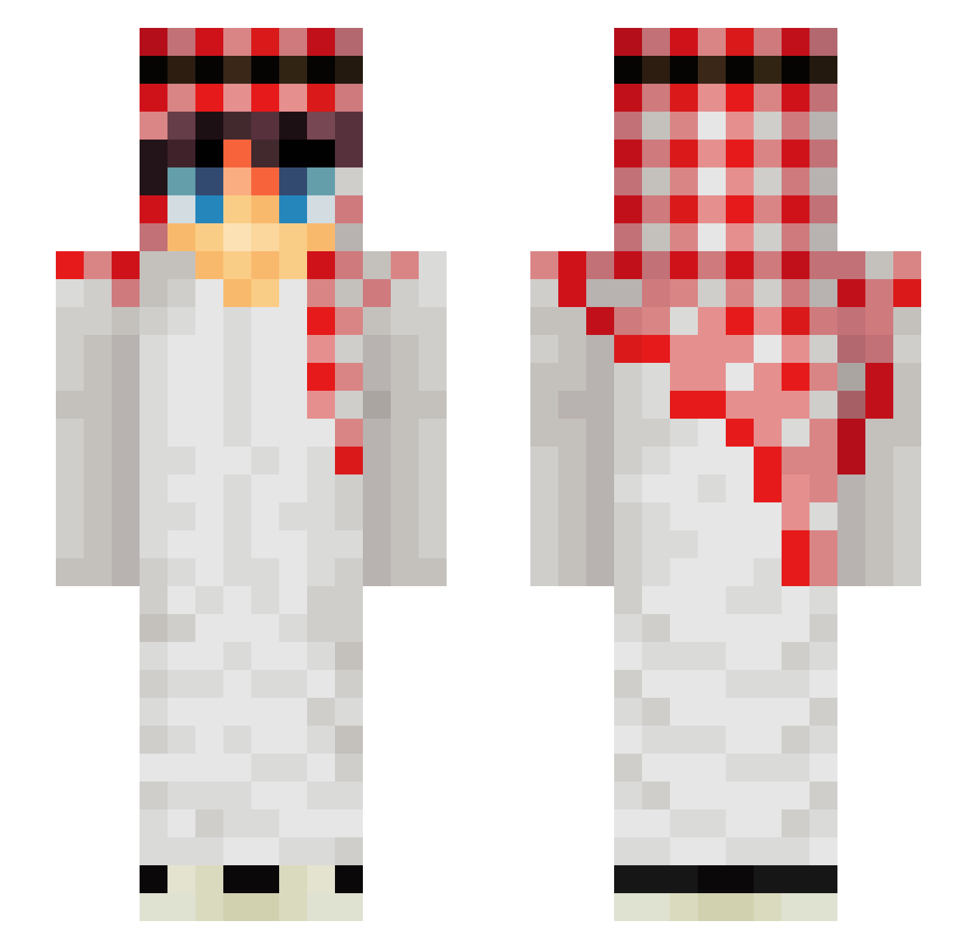 gomaamua000 Minecraft skin, front and back view