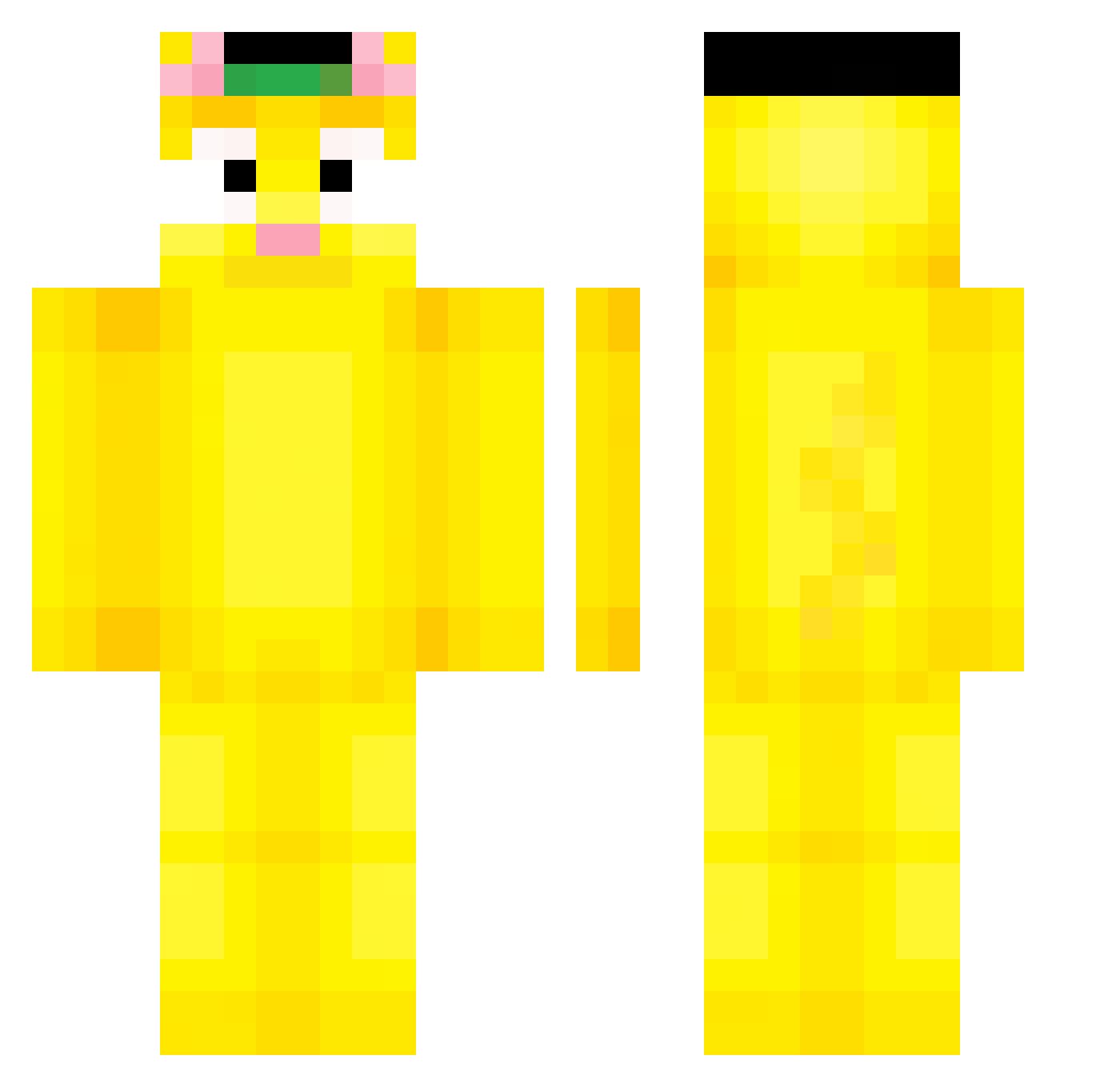 ScaredyCat4 Minecraft skin, front and back view