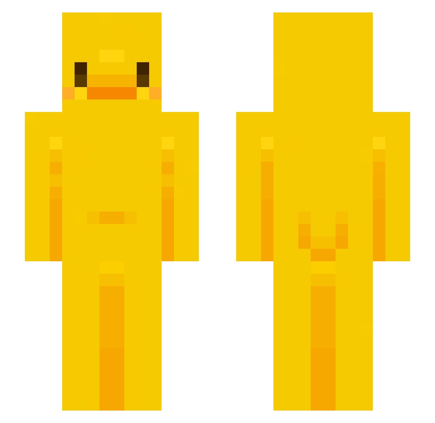 ThinCrustB2 Minecraft skin, front and back view