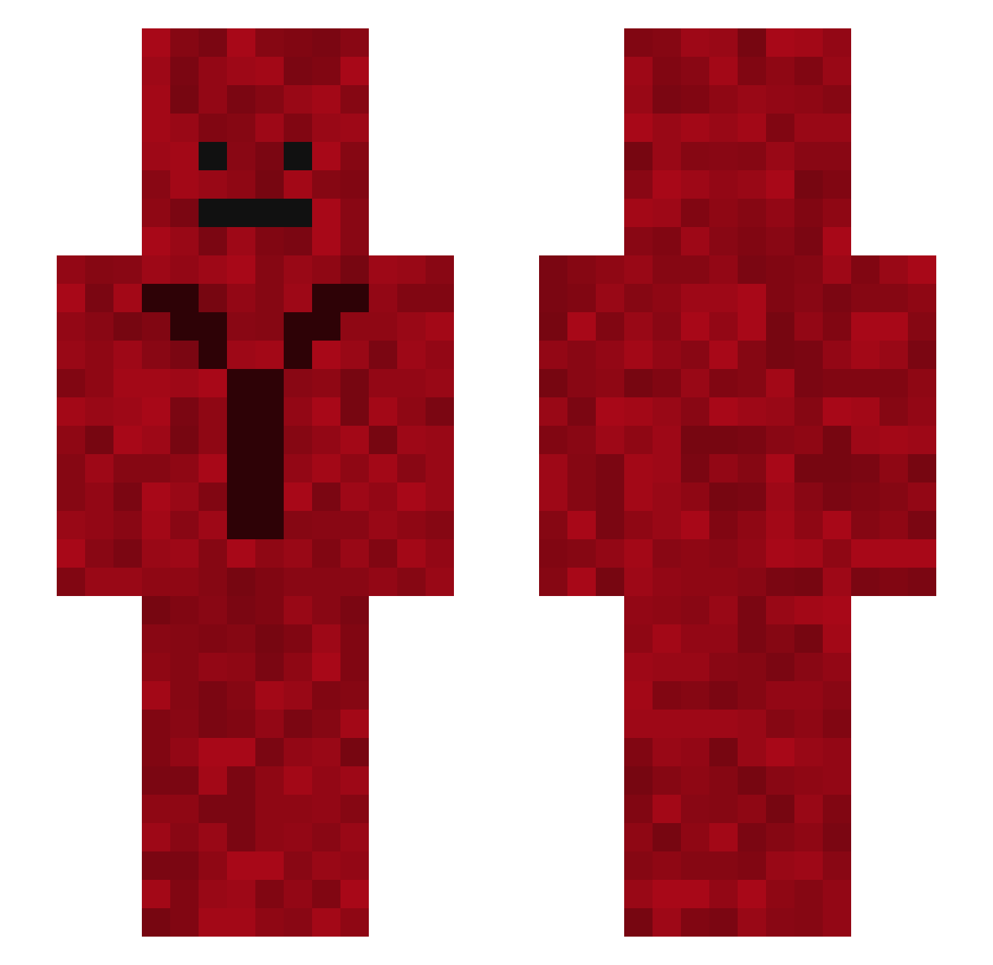 Yasmojahid Minecraft skin, front and back view