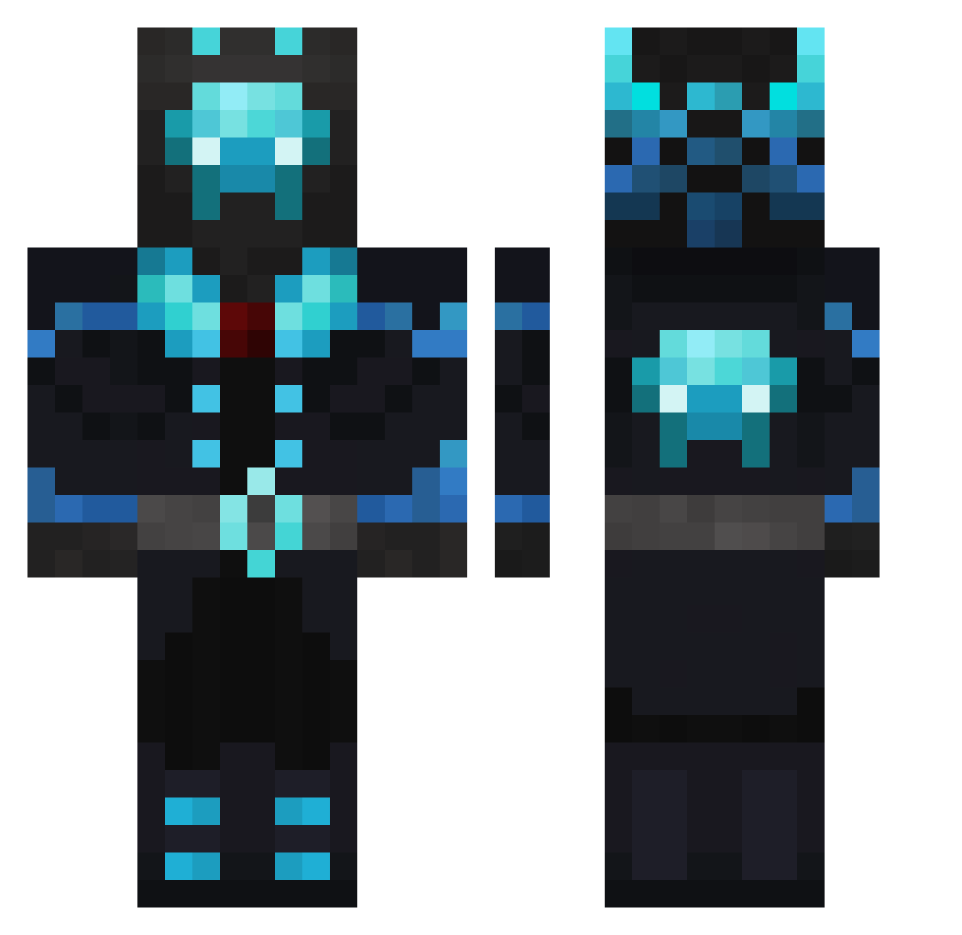 Thing_101 Minecraft skin, front and back view