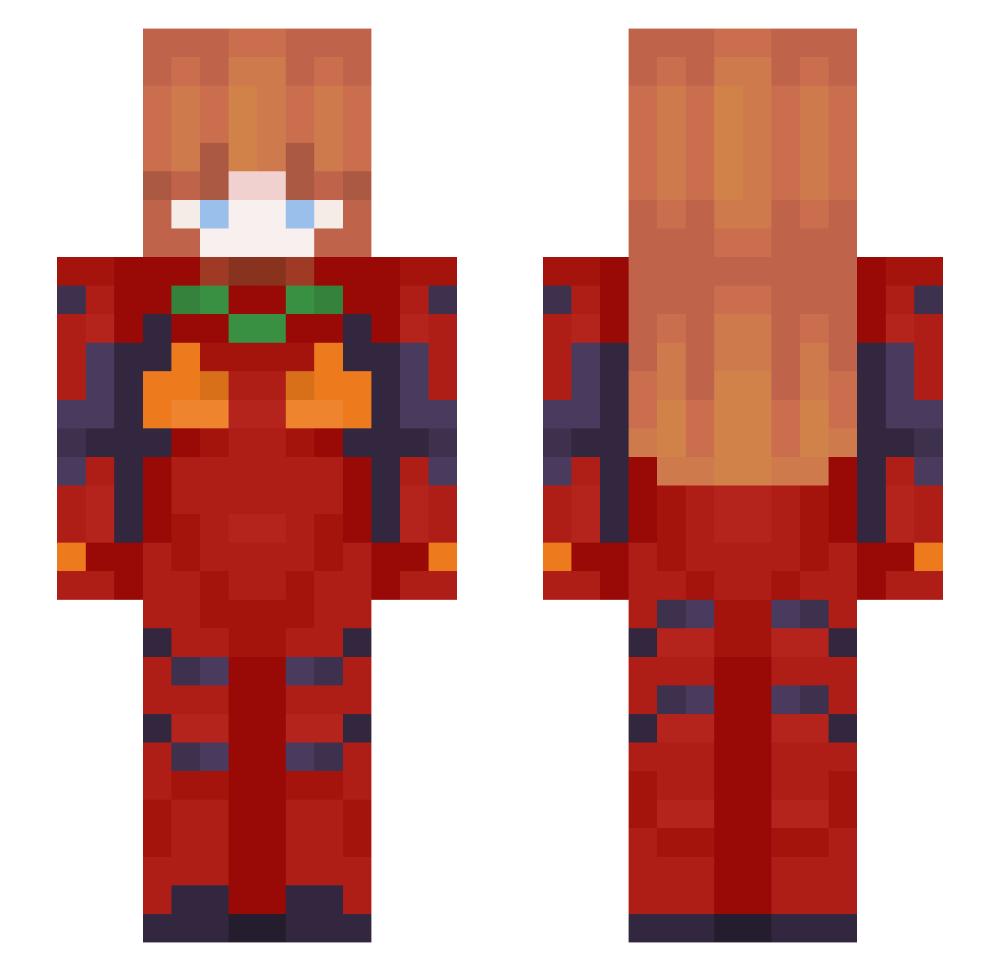 kasia2115 Minecraft skin, front and back view
