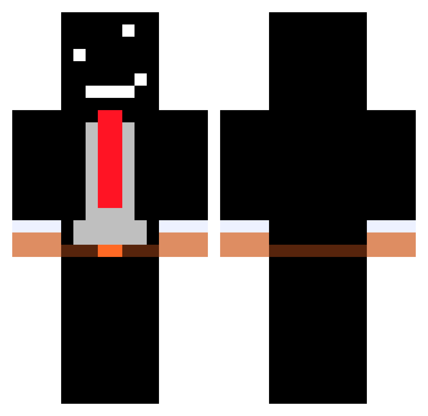 Thorsi23 Minecraft skin, front and back view