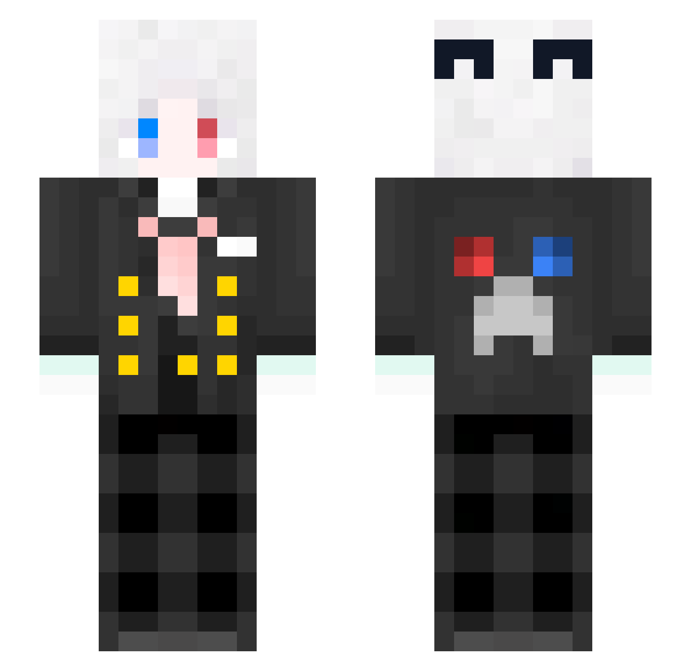 xiaoniao888 Minecraft skin, front and back view