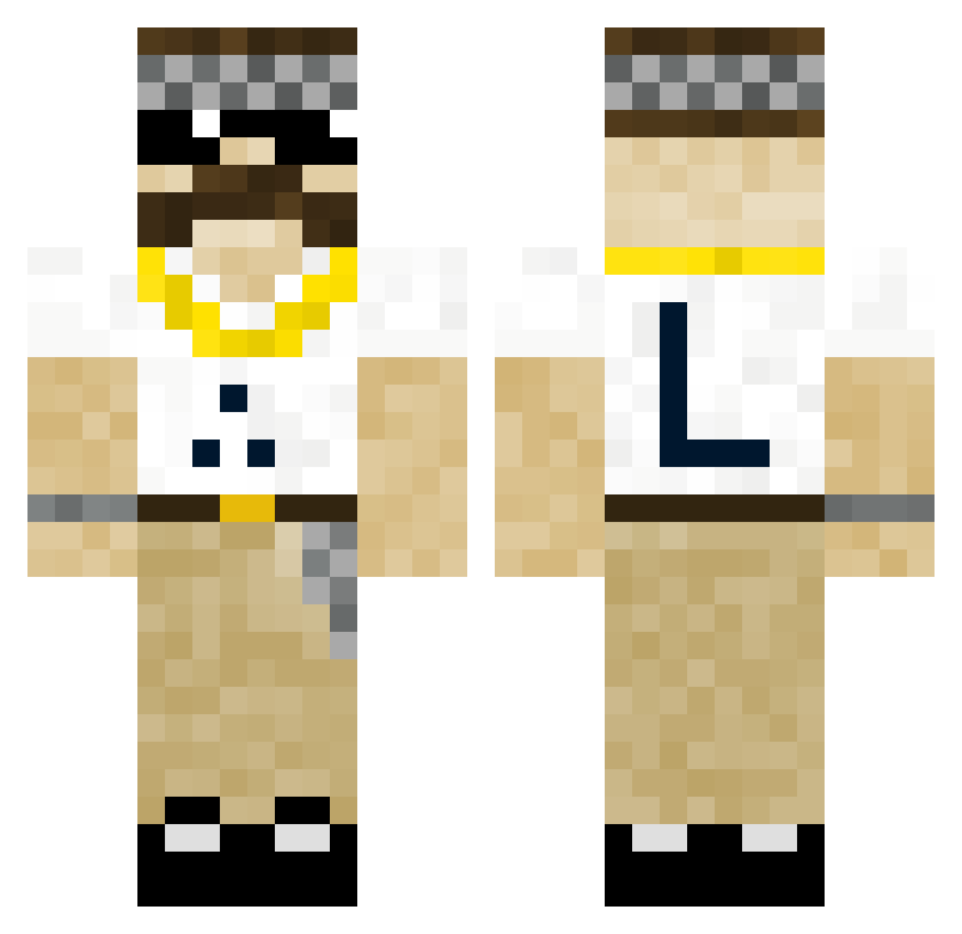 _GGL Minecraft skin, front and back view
