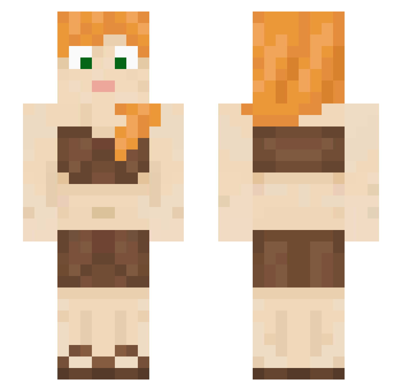 Sunny06er Minecraft skin, front and back view