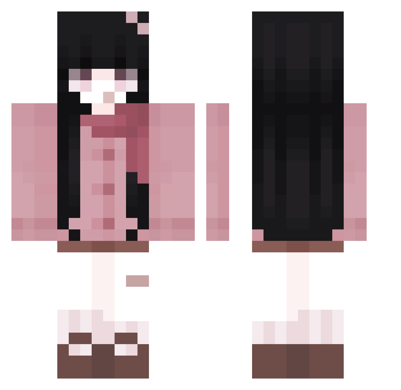Shadow_hfg Minecraft skin, front and back view