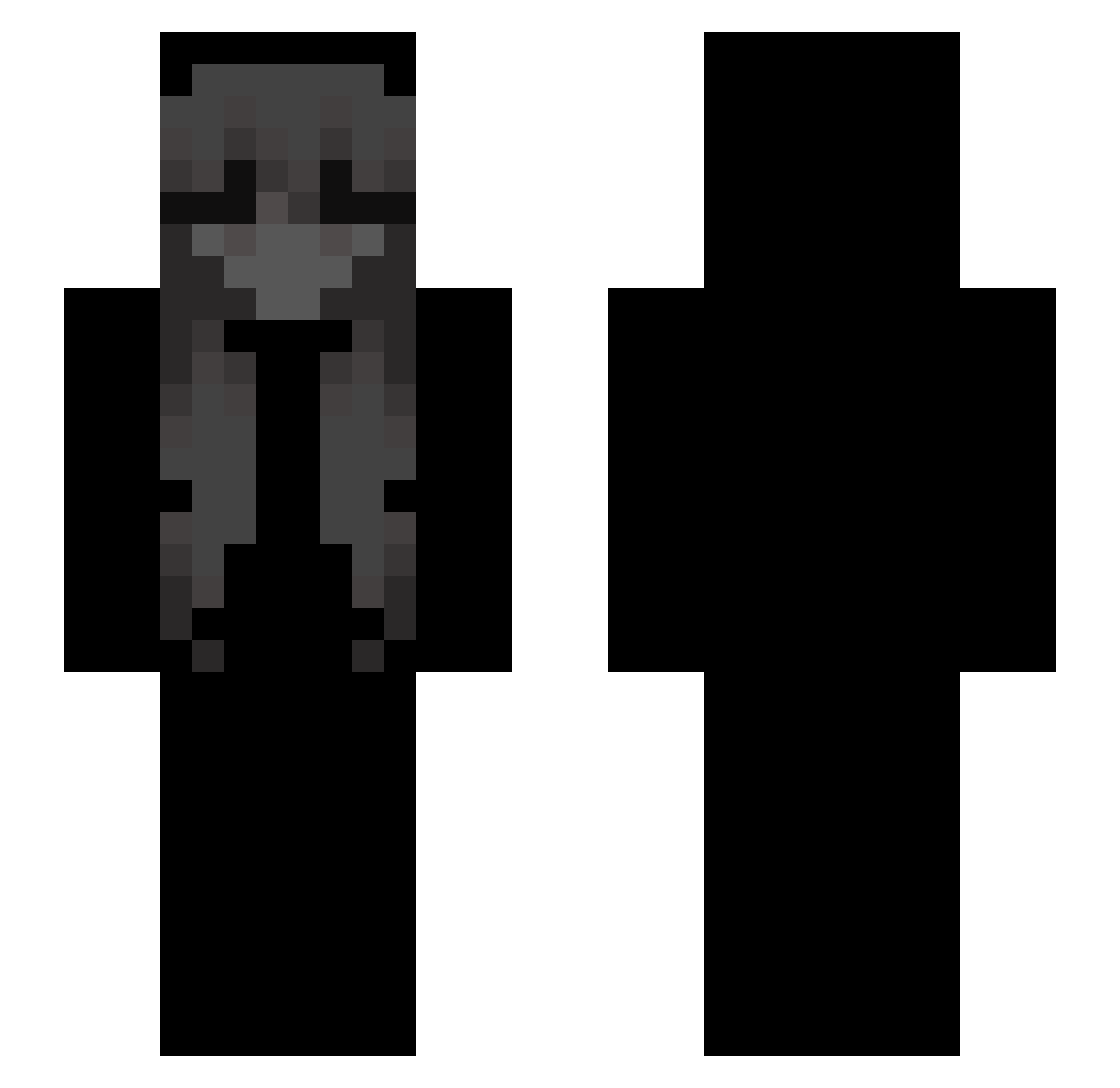 zosio Minecraft skin, front and back view