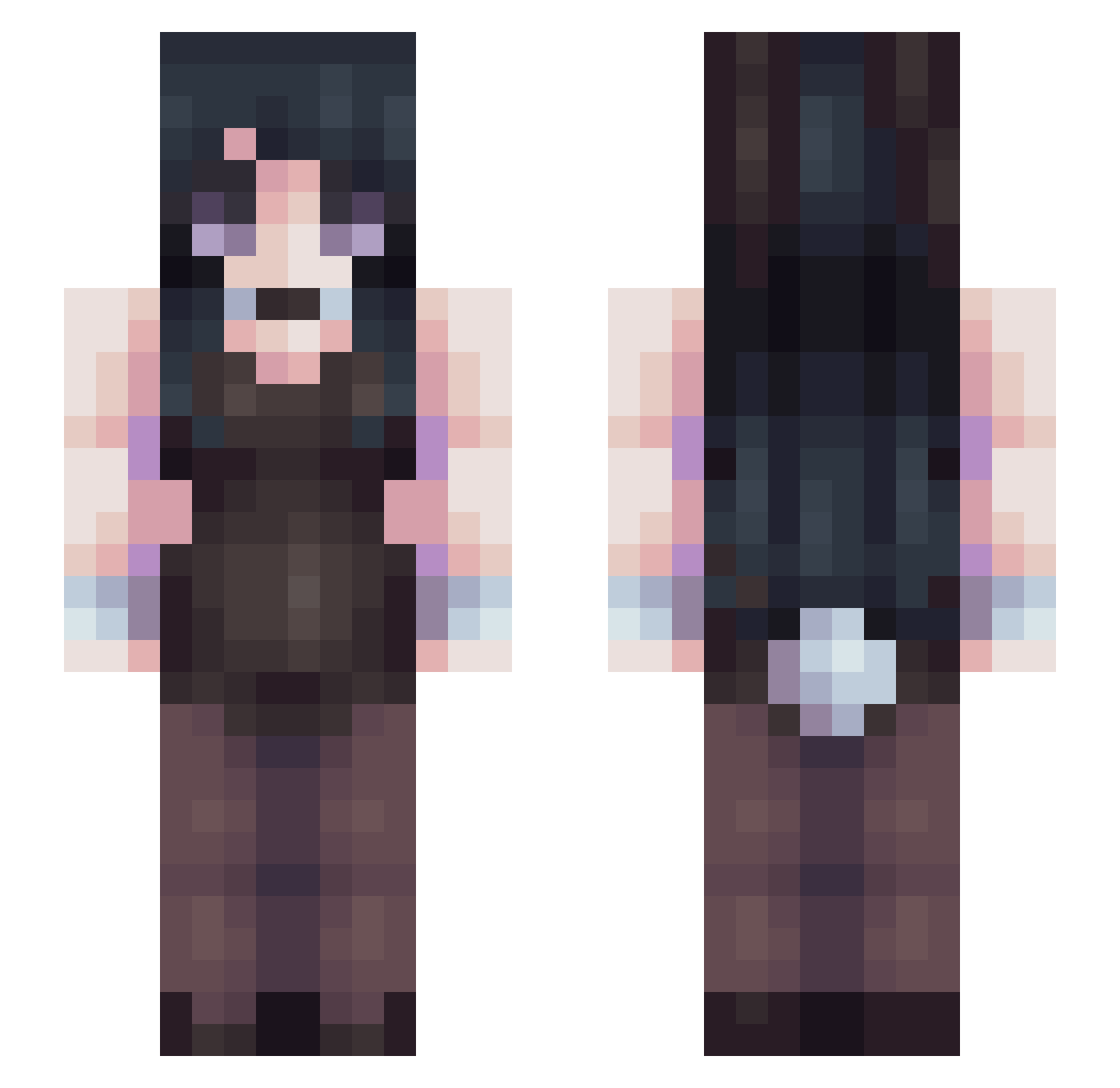 Streeto_Style Minecraft skin, front and back view