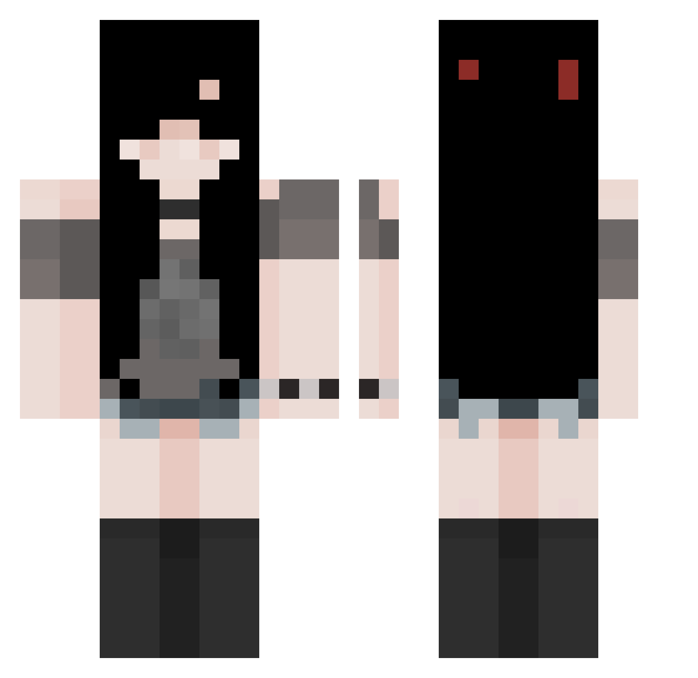 shivi__ Minecraft skin, front and back view