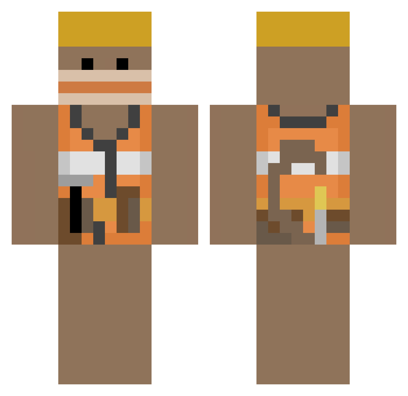 jynx420 Minecraft skin, front and back view