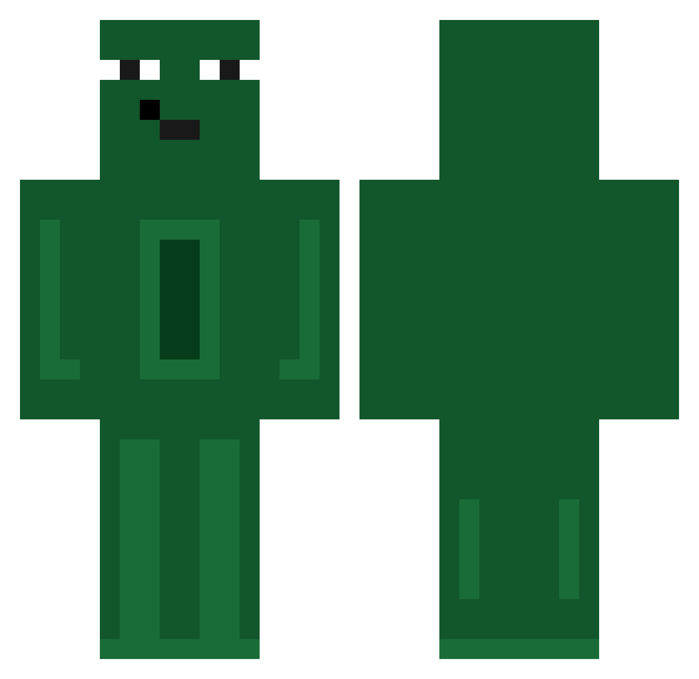 ShadowPlays23 Minecraft skin, front and back view