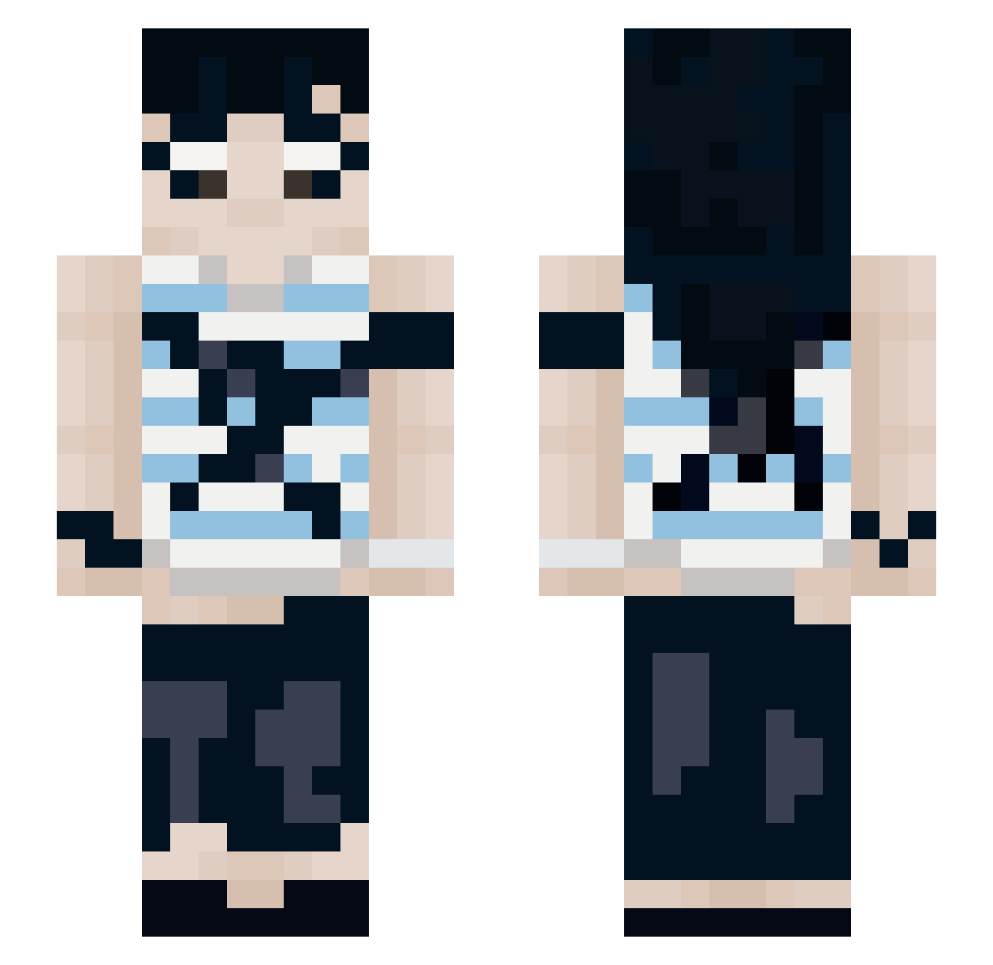 robvincenoir Minecraft skin, front and back view