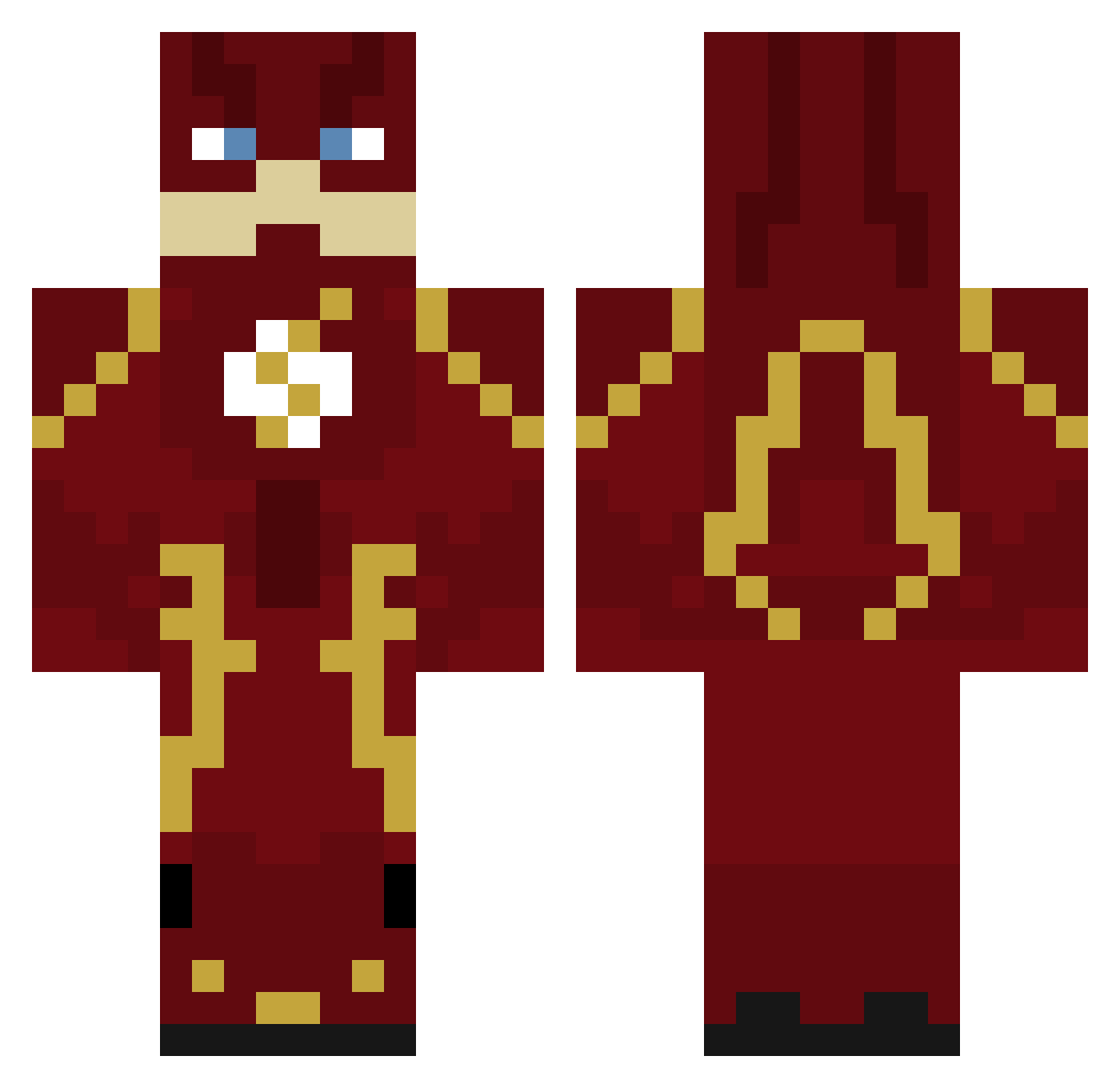 Zayd7h Minecraft skin, front and back view