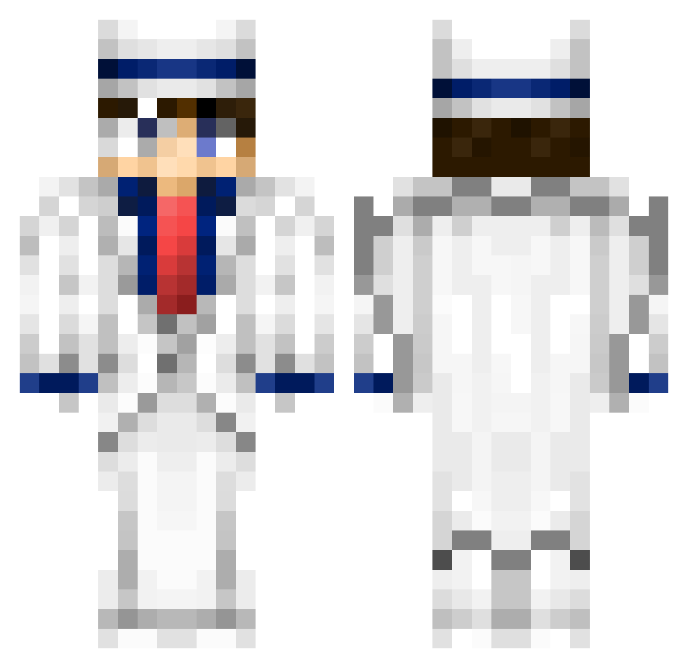 KID__K Minecraft skin, front and back view