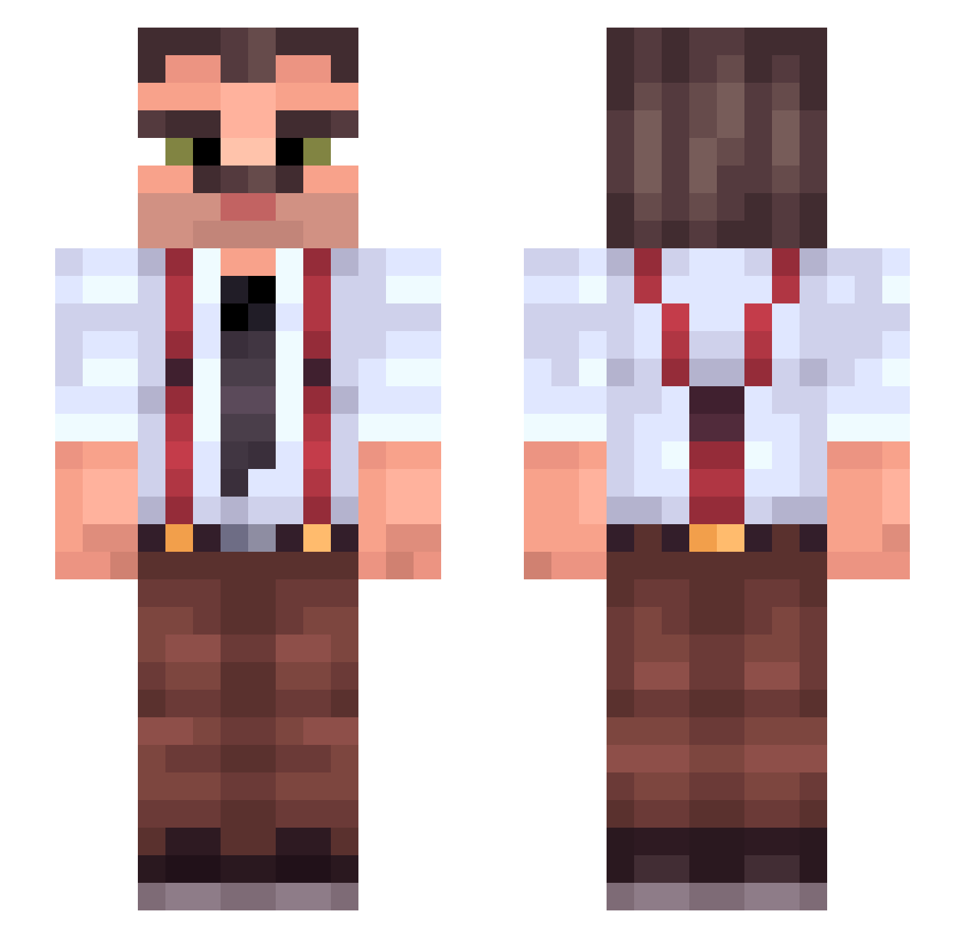 Zbear_ Minecraft skin, front and back view