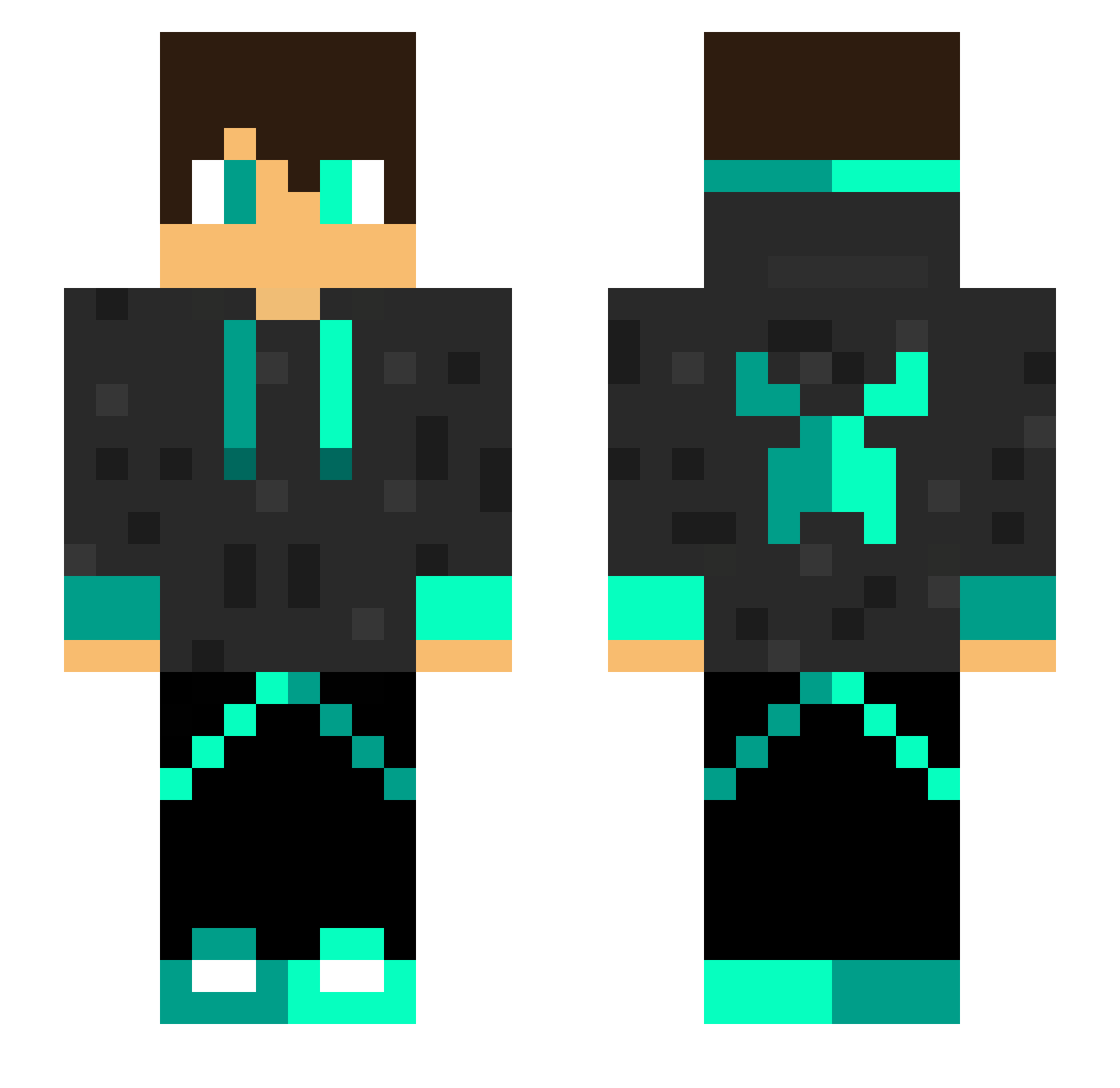 thegamer022 Minecraft skin, front and back view