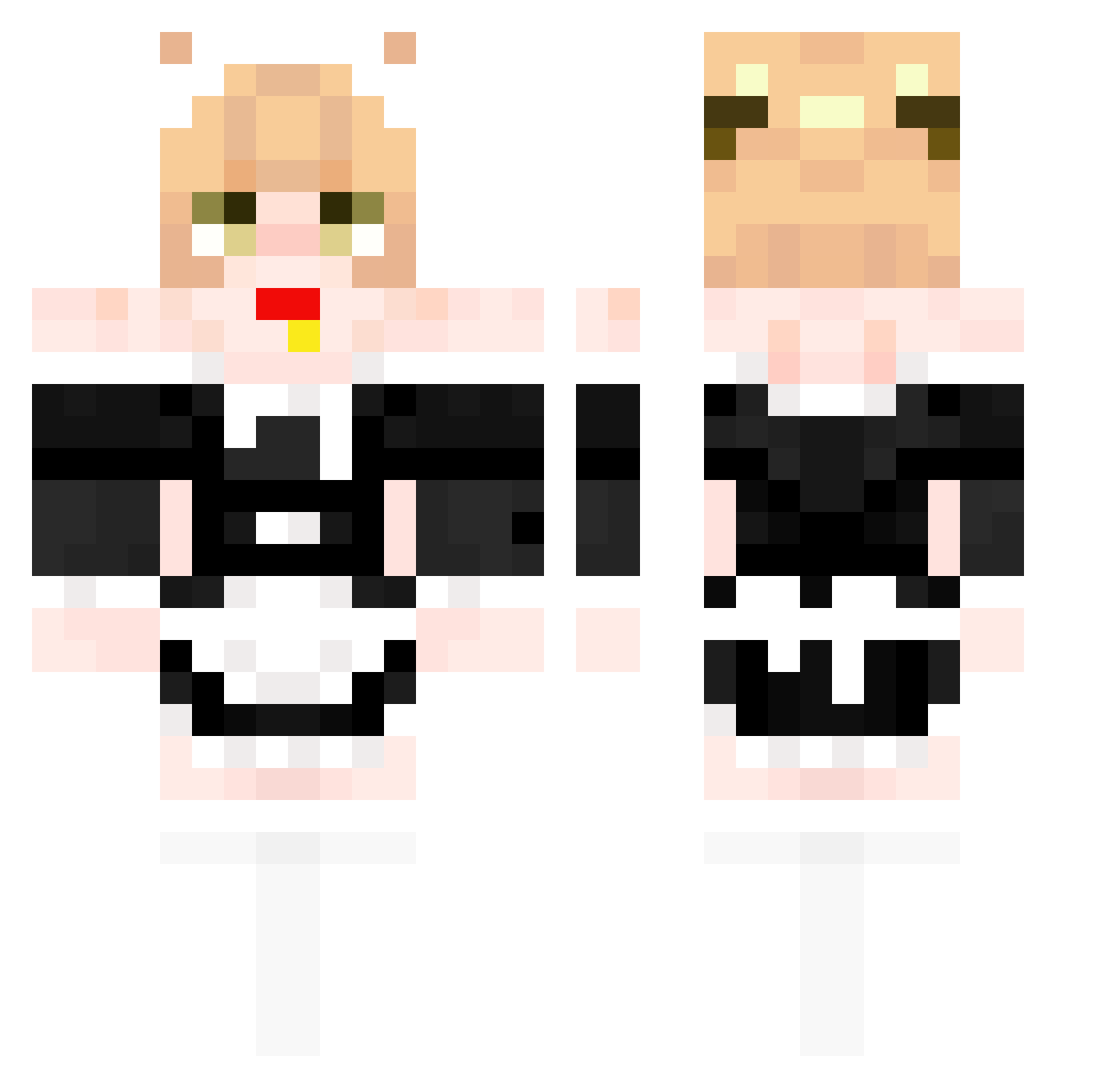 JaydenOnTour Minecraft skin, front and back view
