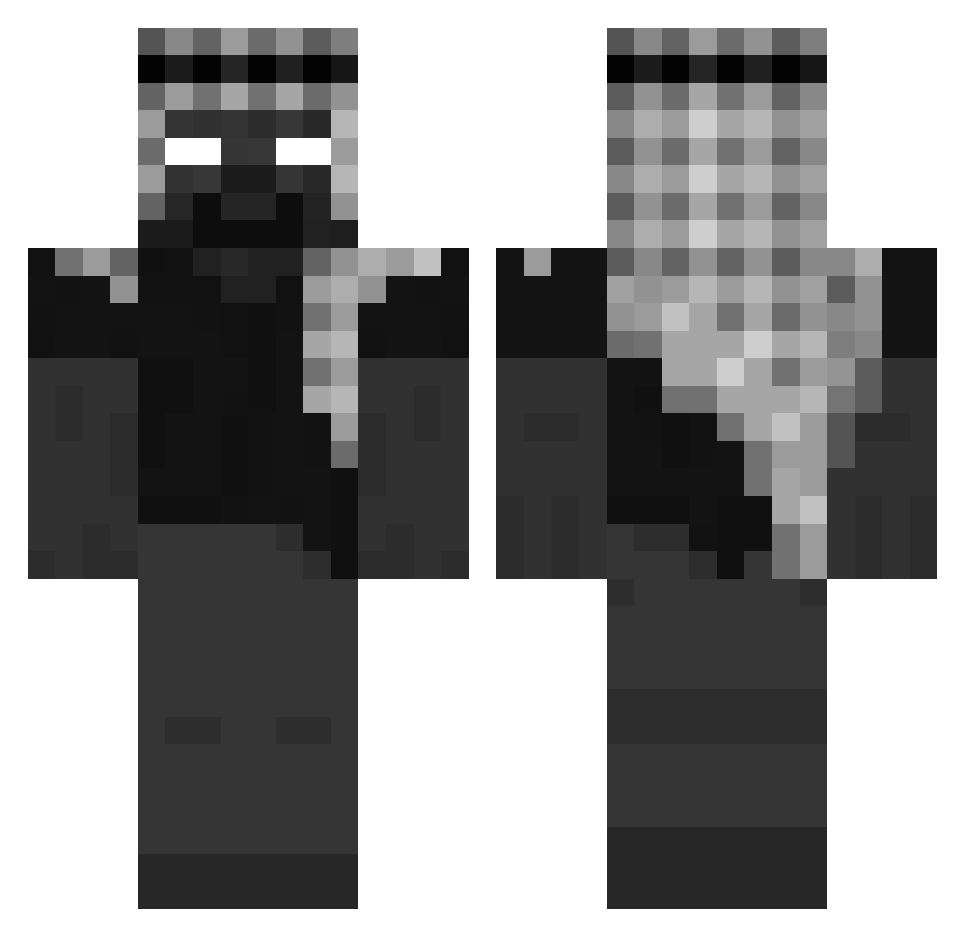 sayamuhammad Minecraft skin, front and back view