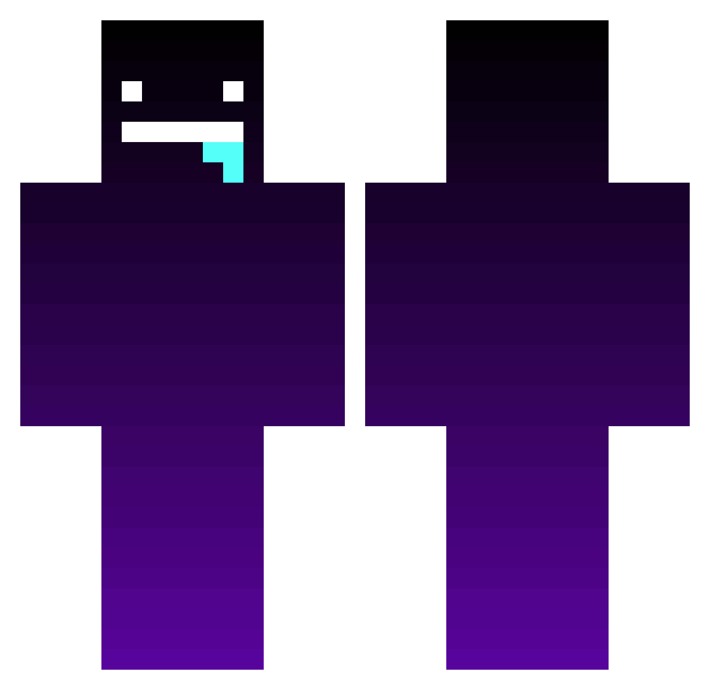 Krux55_ Minecraft skin, front and back view