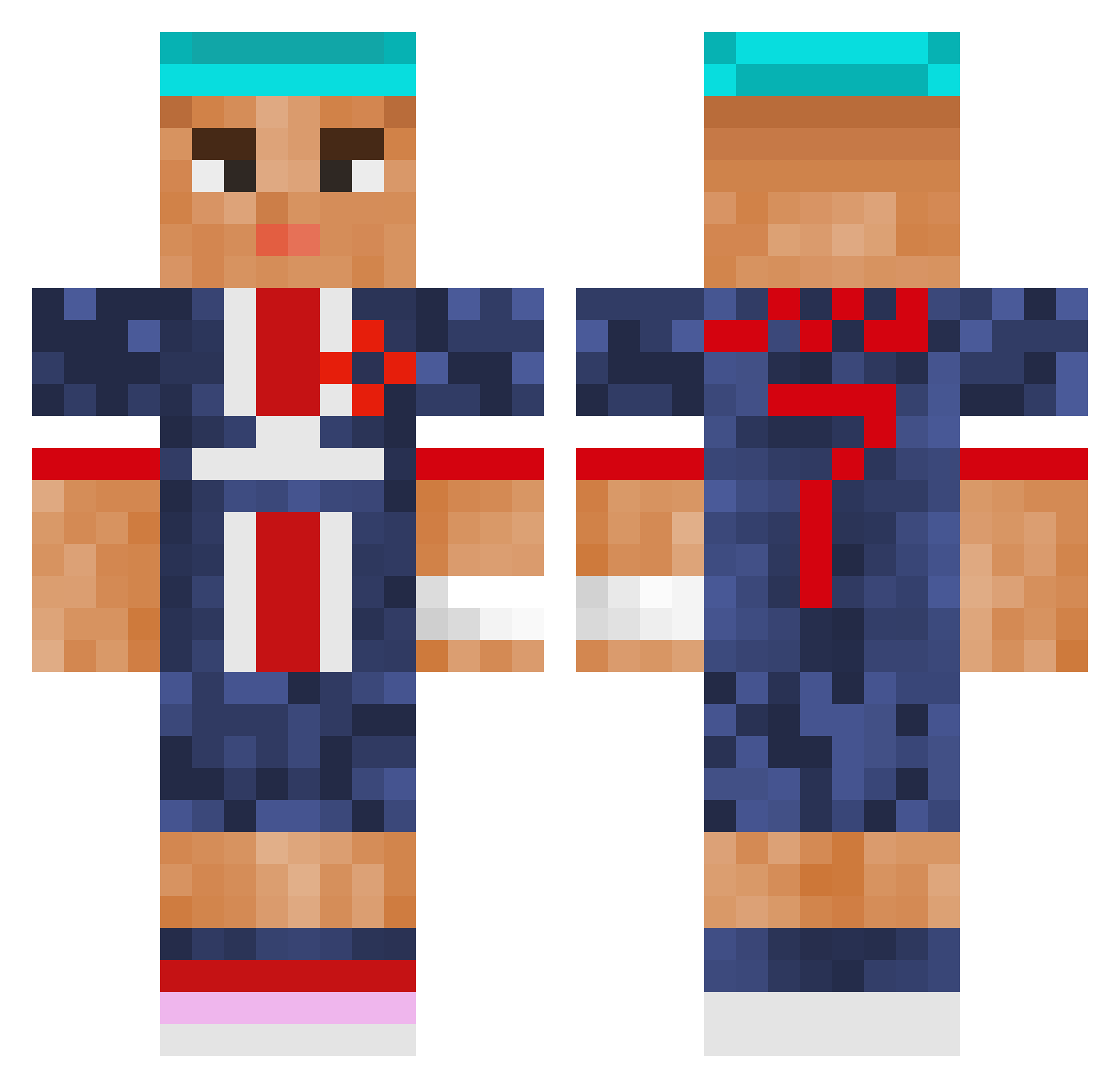 UrBoiCallum Minecraft skin, front and back view