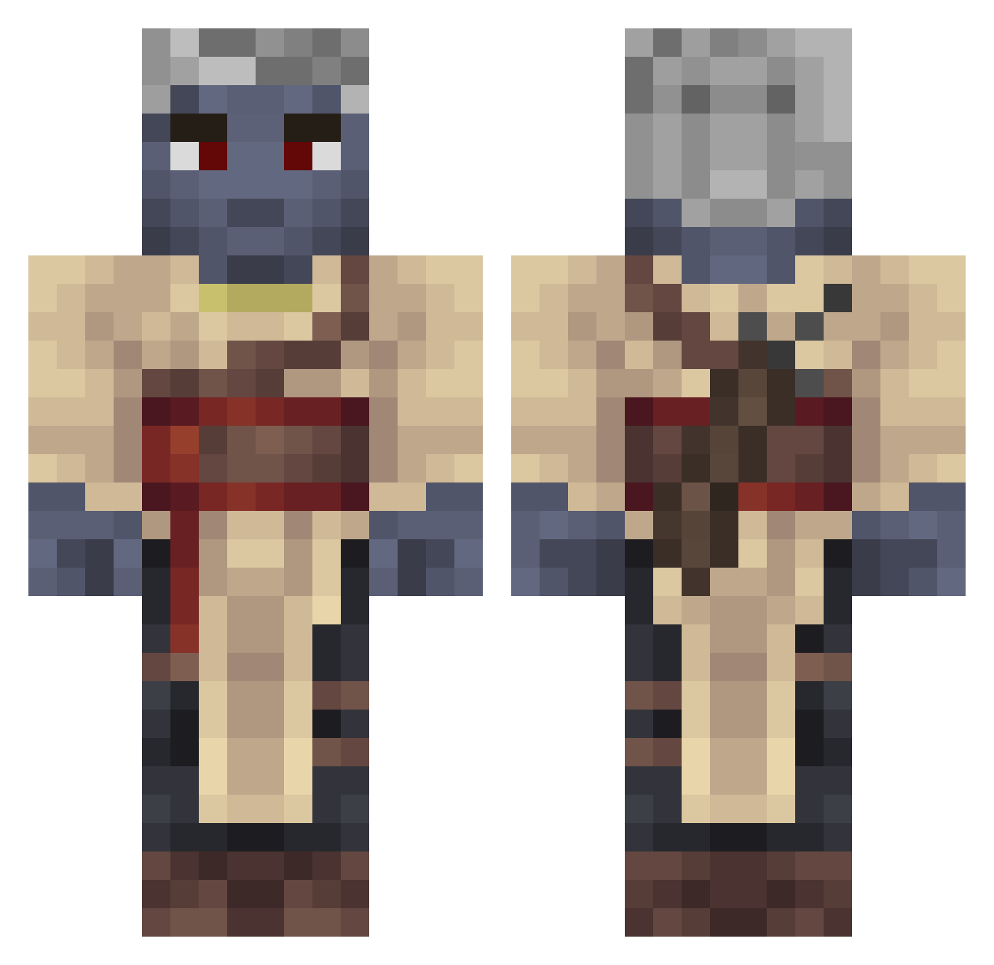 _SoLyAnKa_ Minecraft skin, front and back view