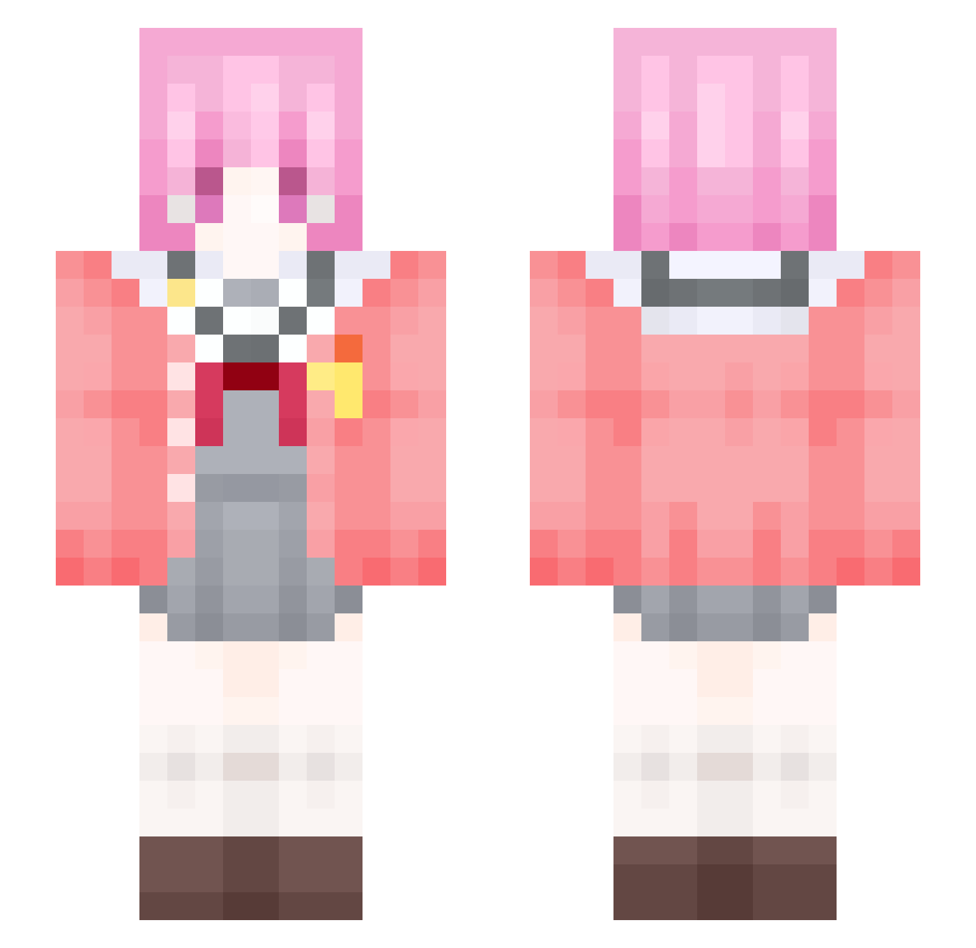 PolskaSarna Minecraft skin, front and back view