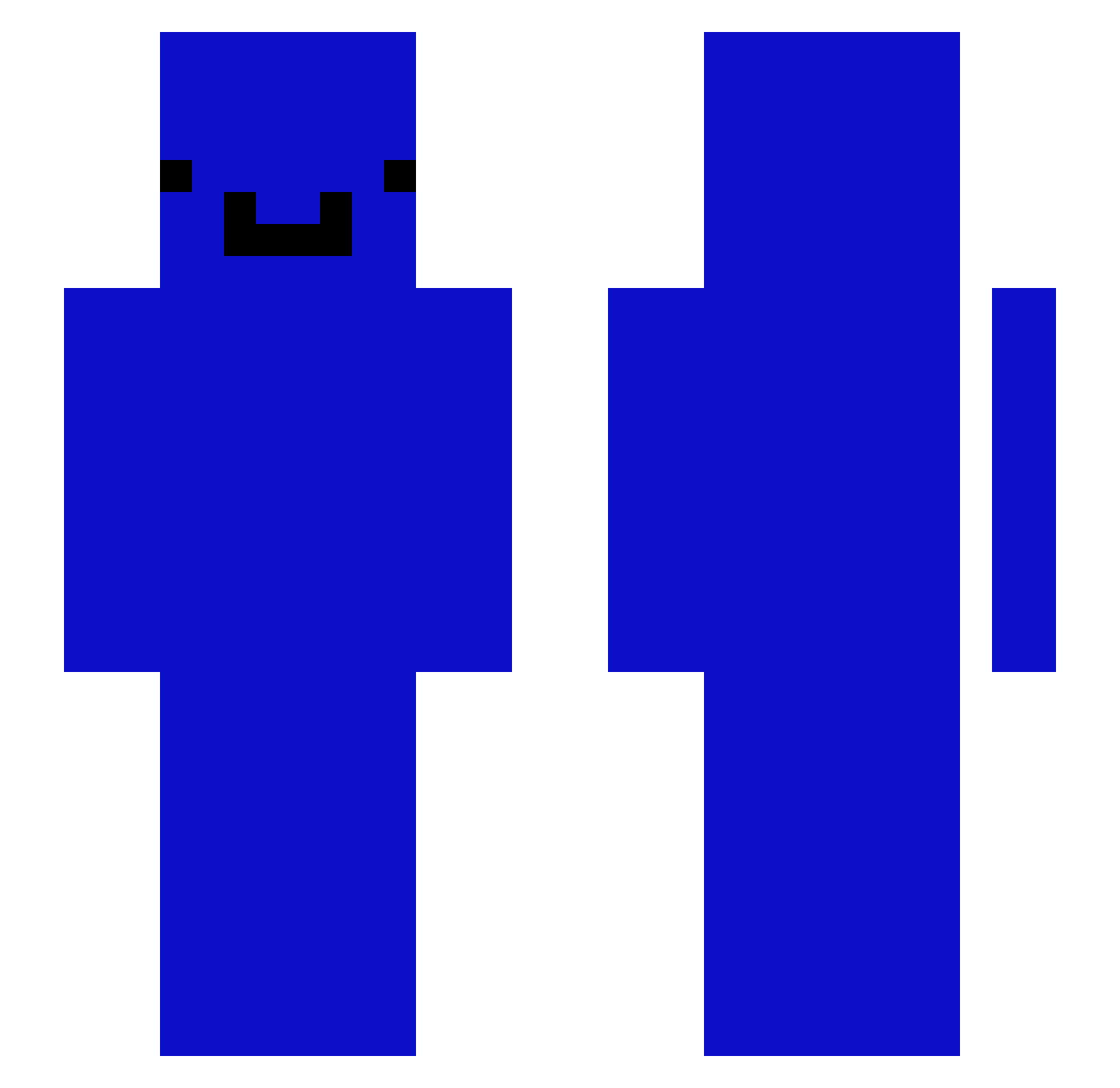 Starboyxp Minecraft skin, front and back view