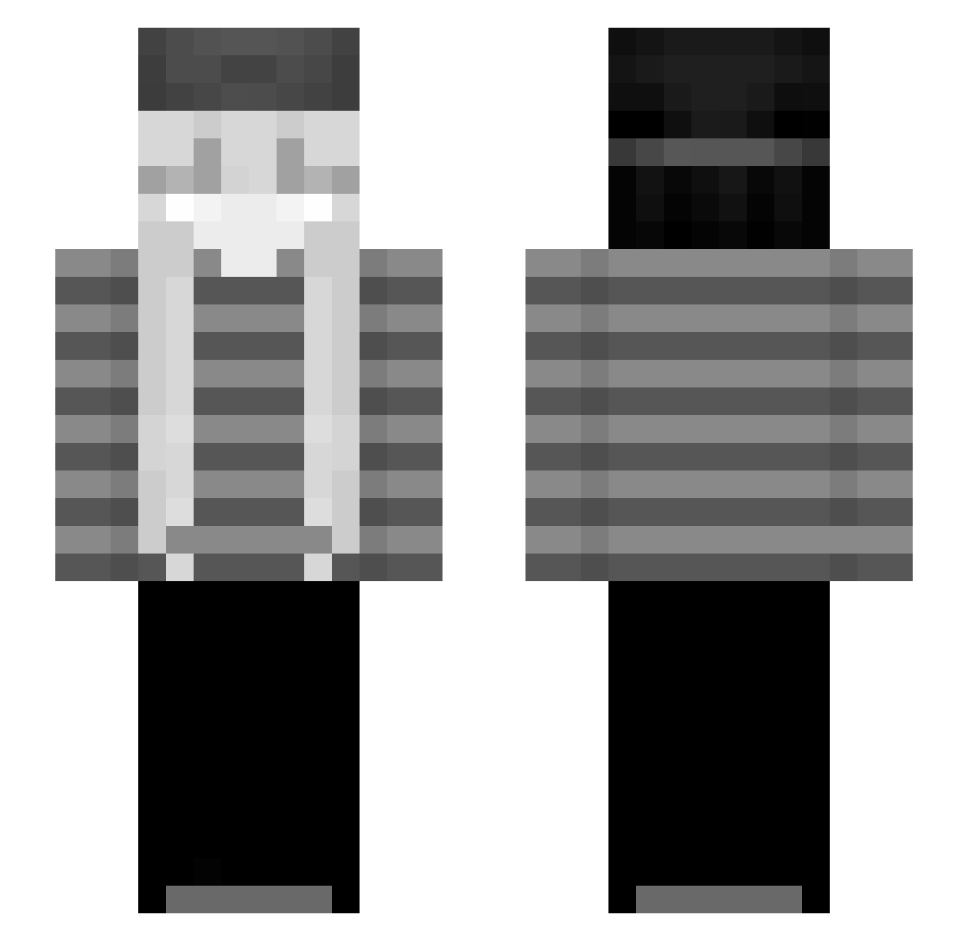 Vo_za_za Minecraft skin, front and back view
