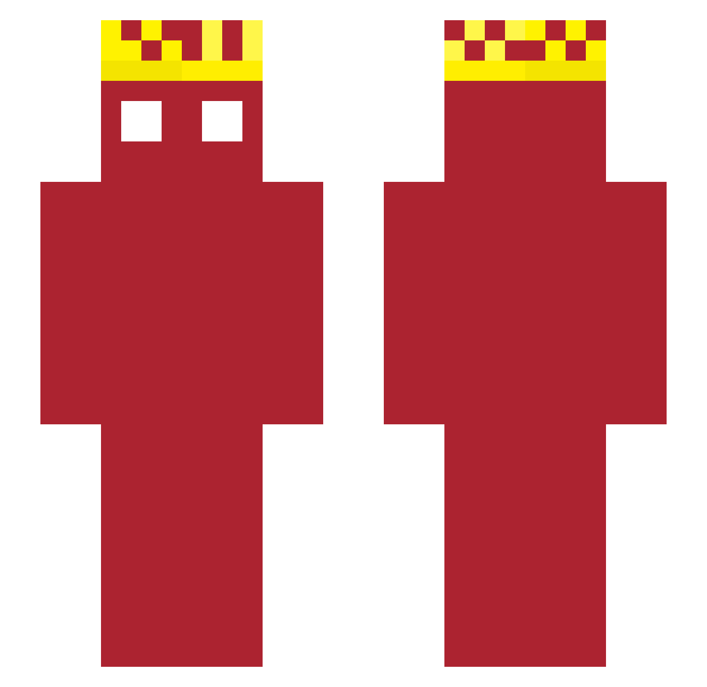 TMONEY009YT Minecraft skin, front and back view