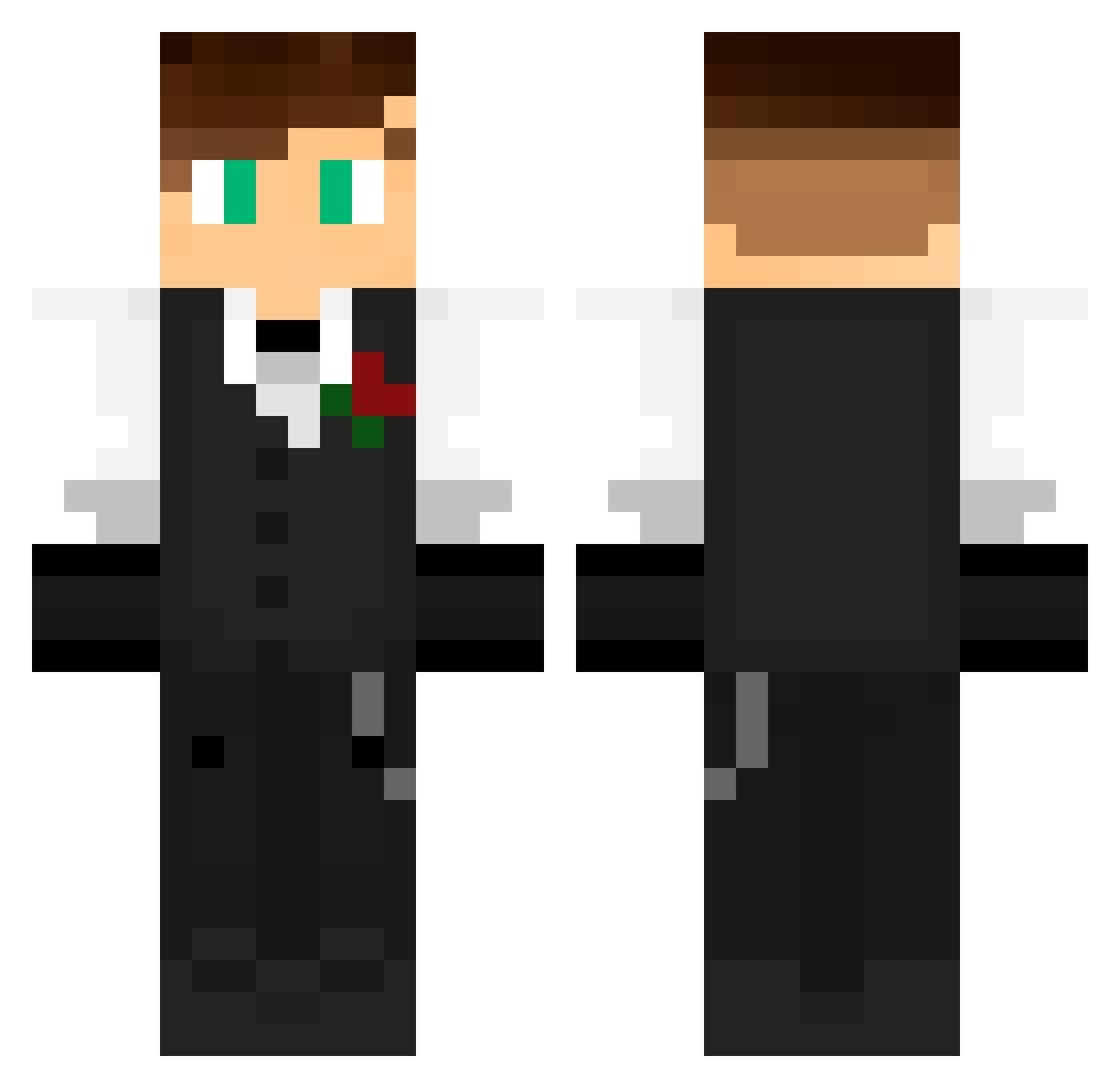Arcanjo__ Minecraft skin, front and back view