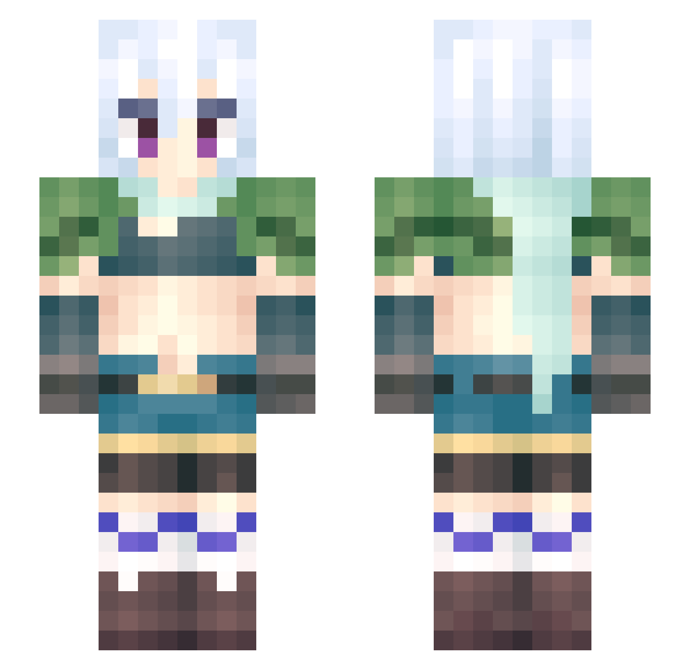 joker7552 Minecraft skin, front and back view