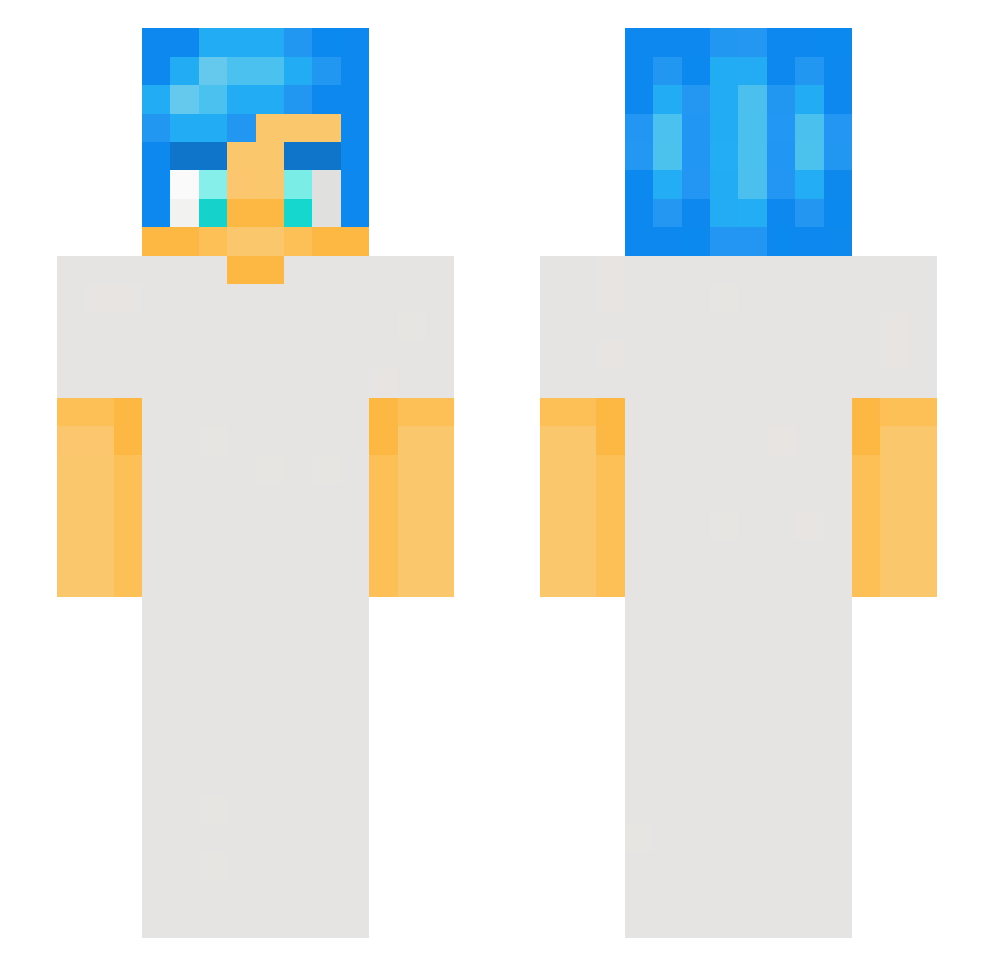 rfso Minecraft skin, front and back view