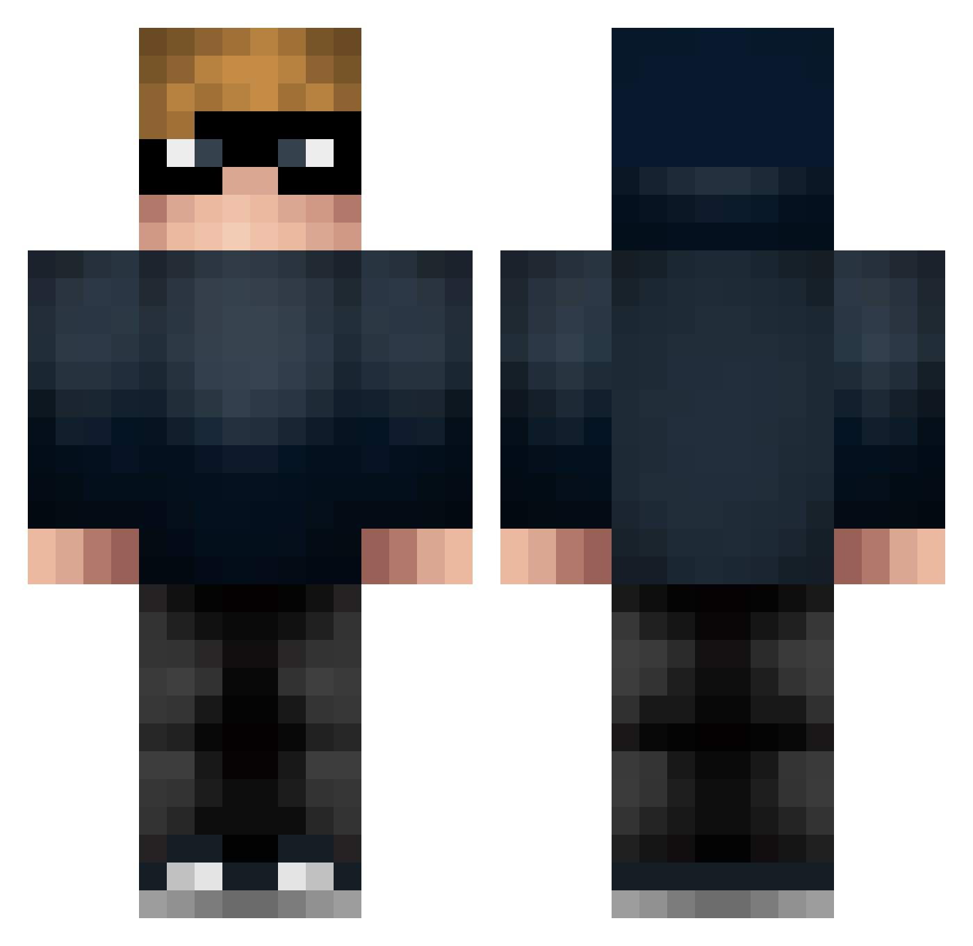6September Minecraft skin, front and back view