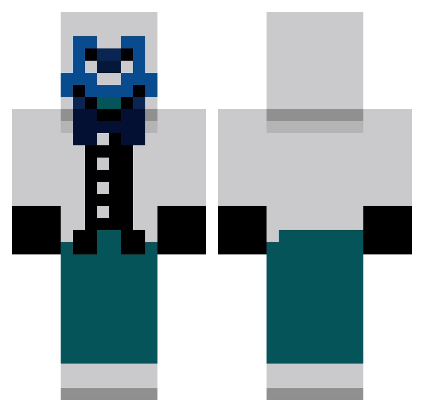 Sedrik_Void Minecraft skin, front and back view