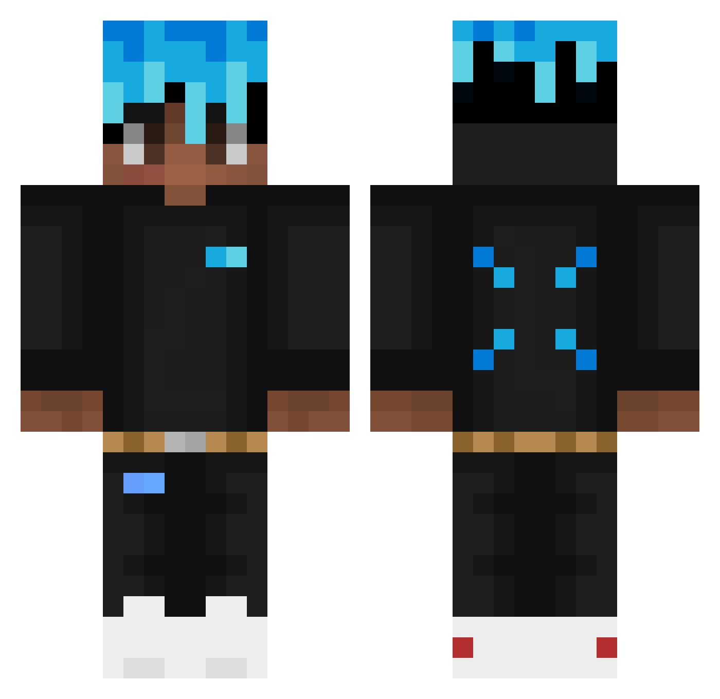 Sconix_Zero Minecraft skin, front and back view