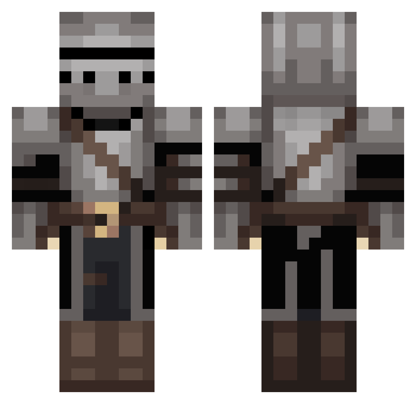 Smol_Bingus Minecraft skin, front and back view