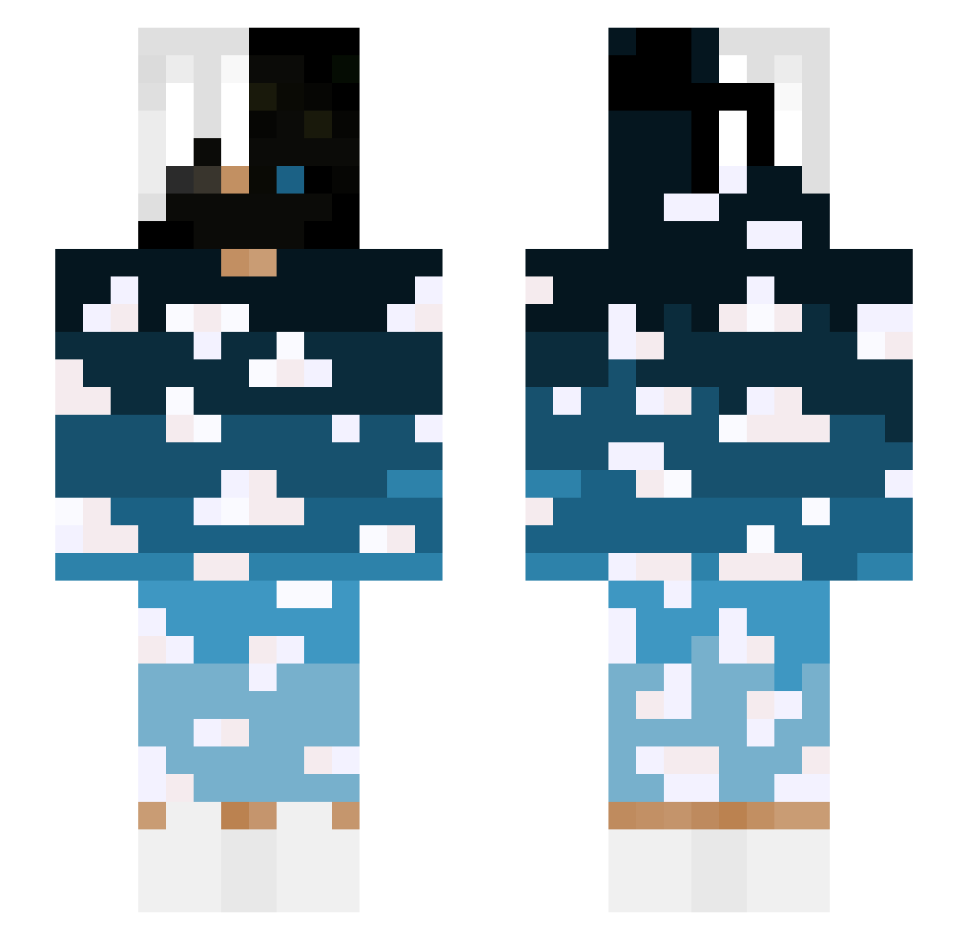 PatrykosKoks Minecraft skin, front and back view