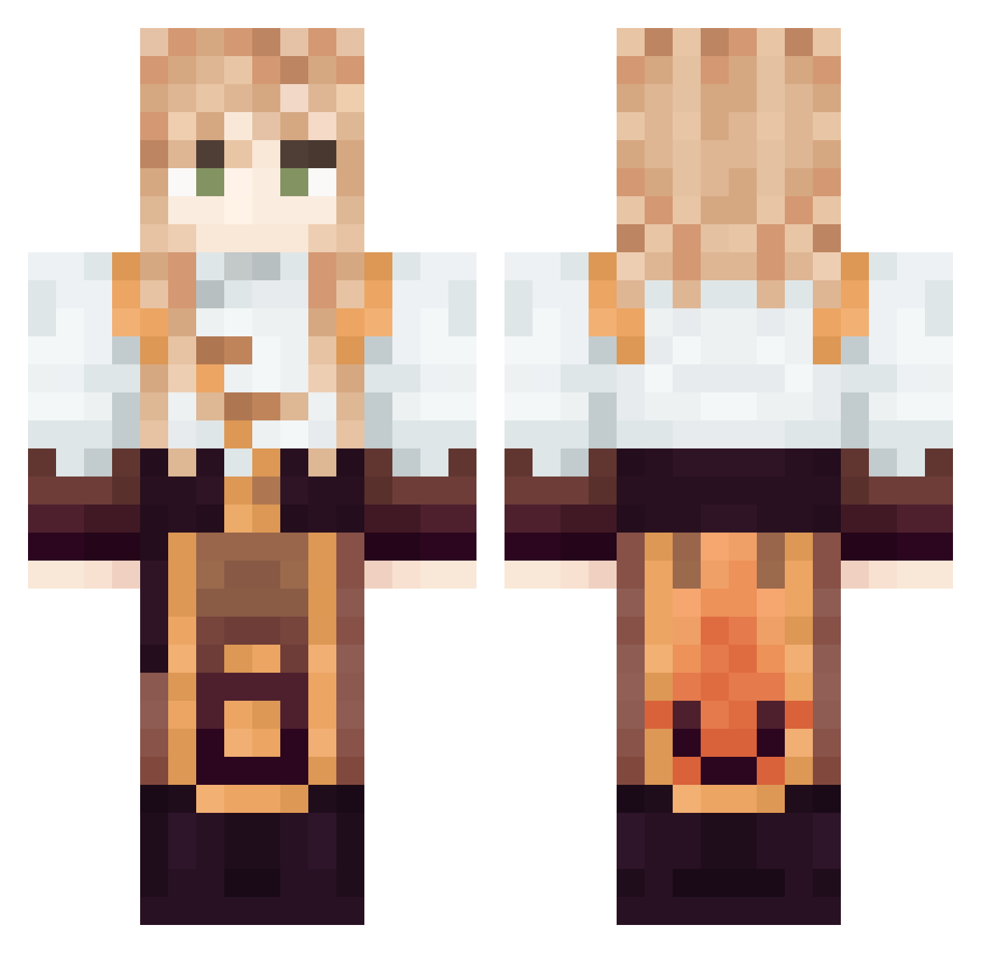 xLadossXd Minecraft skin, front and back view