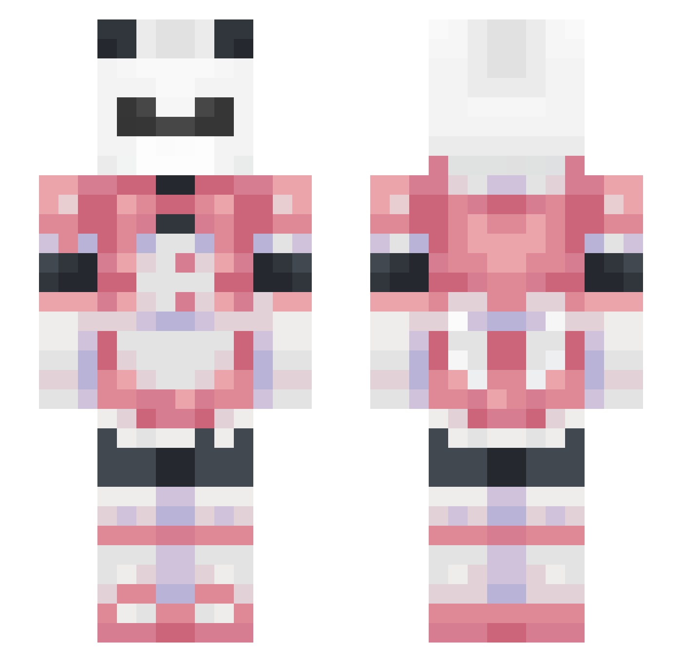 zmayala Minecraft skin, front and back view