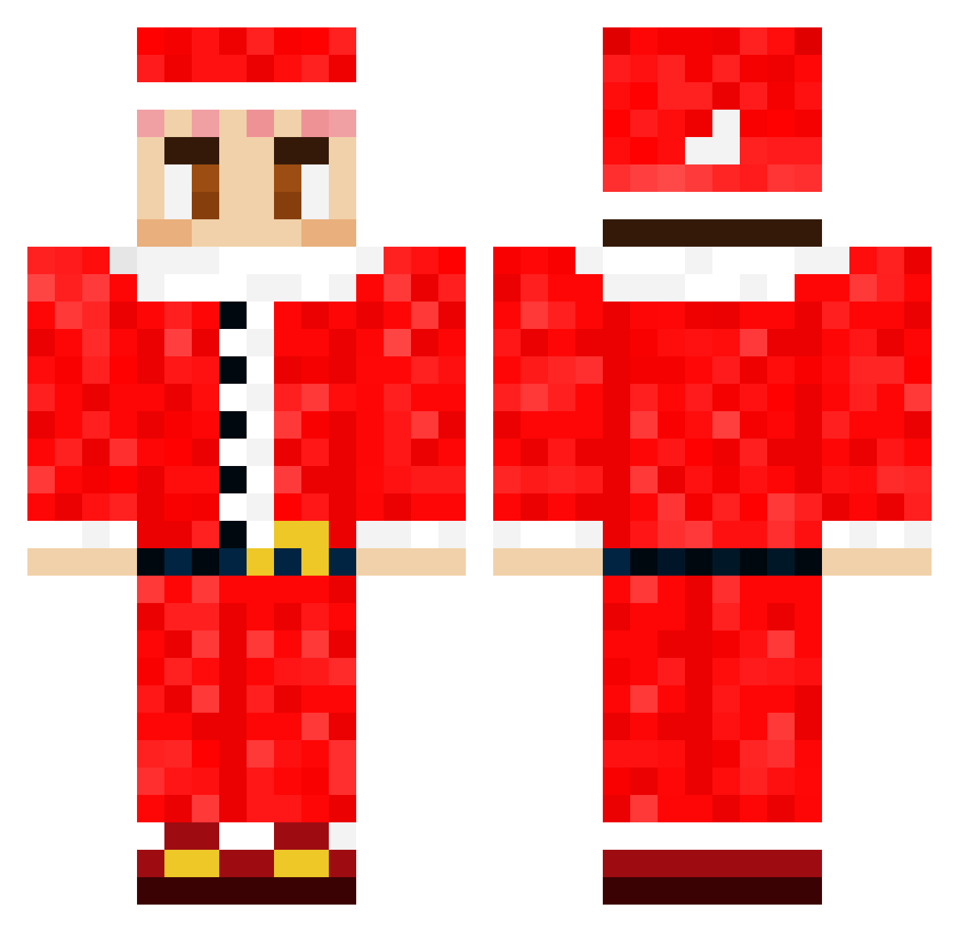 RaziWho0 Minecraft skin, front and back view