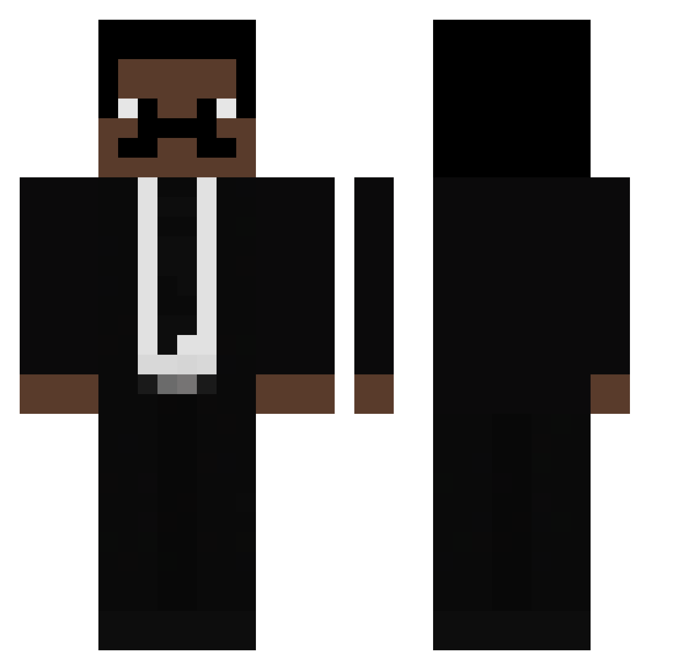 ProCarpet Minecraft skin, front and back view
