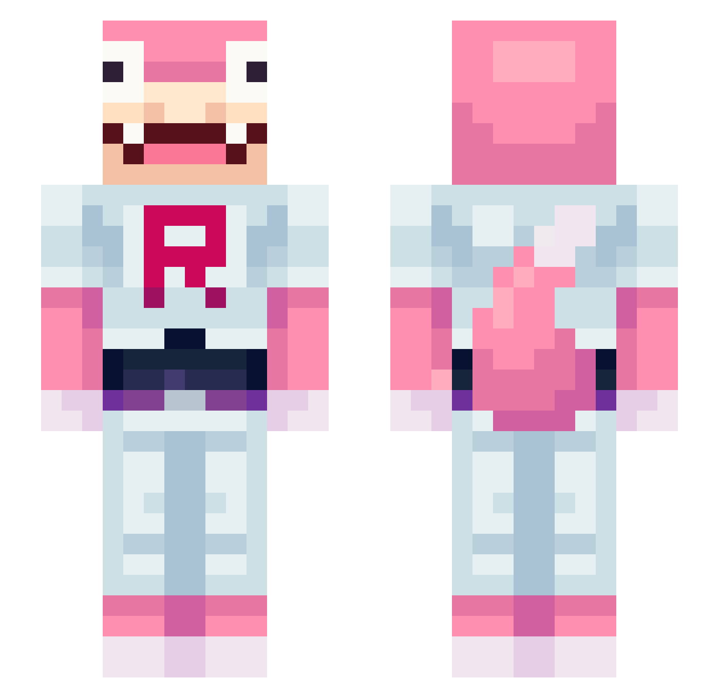 MAXAMBALLERN Minecraft skin, front and back view