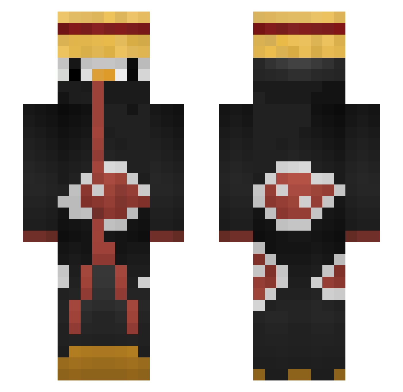 X_LiBeX_X Minecraft skin, front and back view