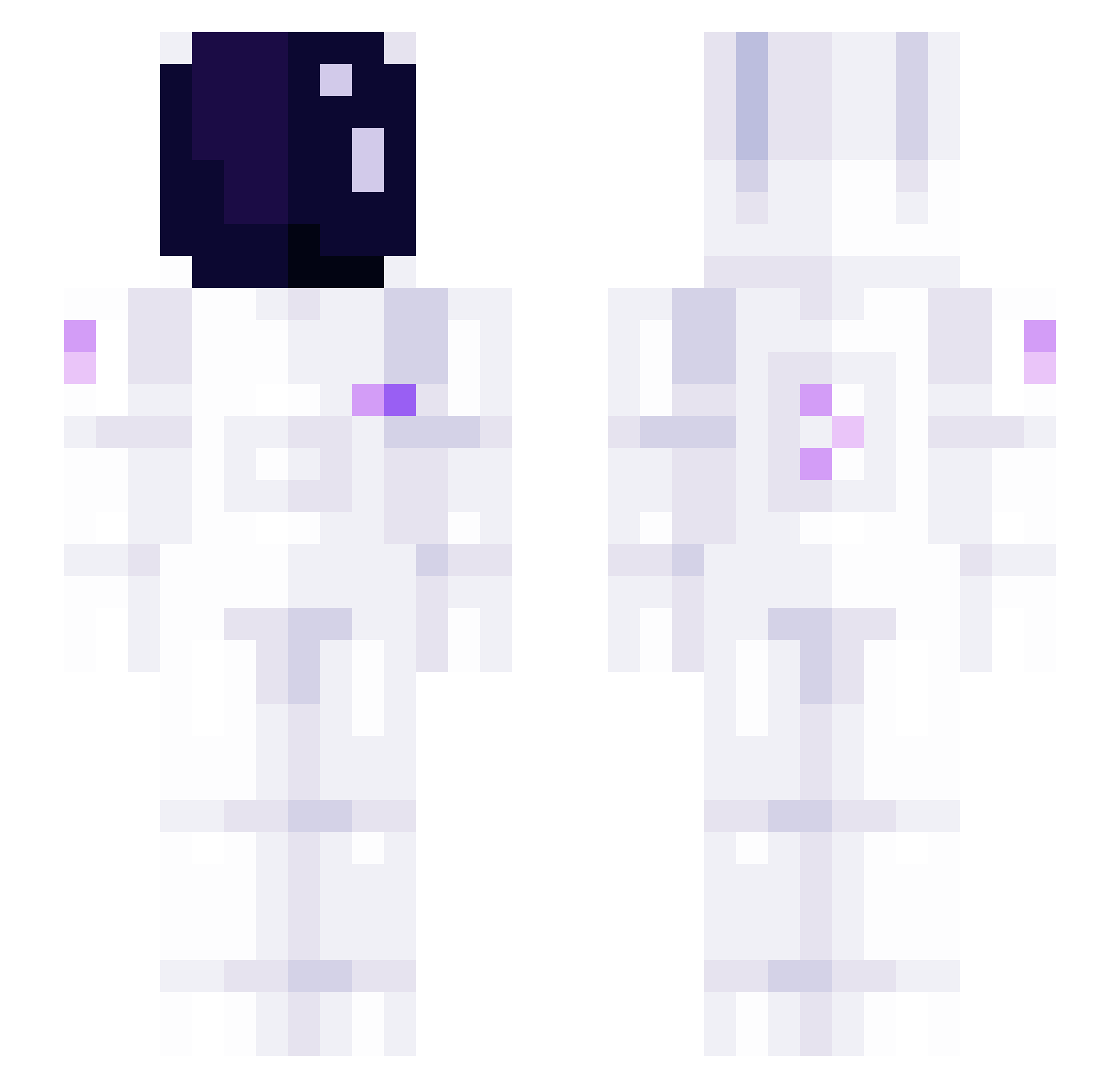 SomeStranger1 Minecraft skin, front and back view