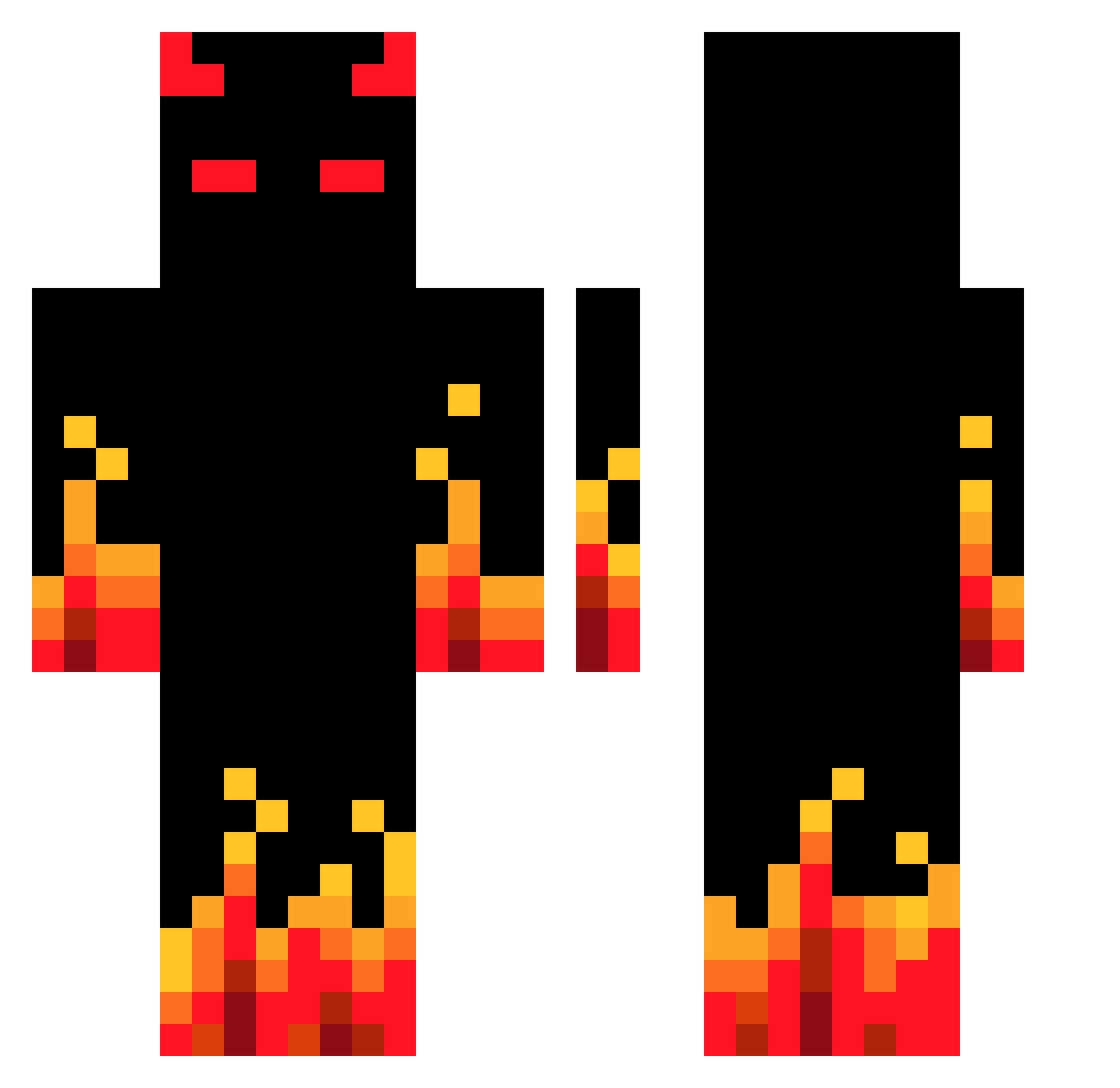 Eichstaedt Minecraft skin, front and back view