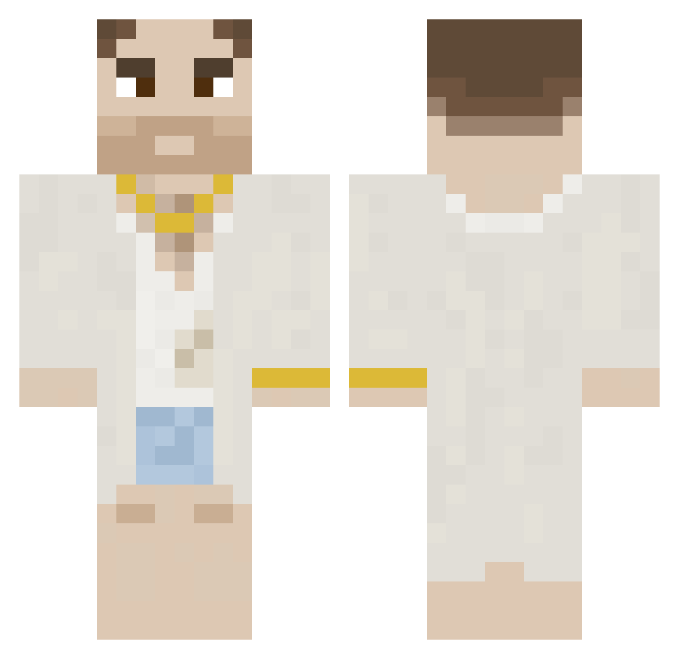 P3DROSANCH3Z Minecraft skin, front and back view