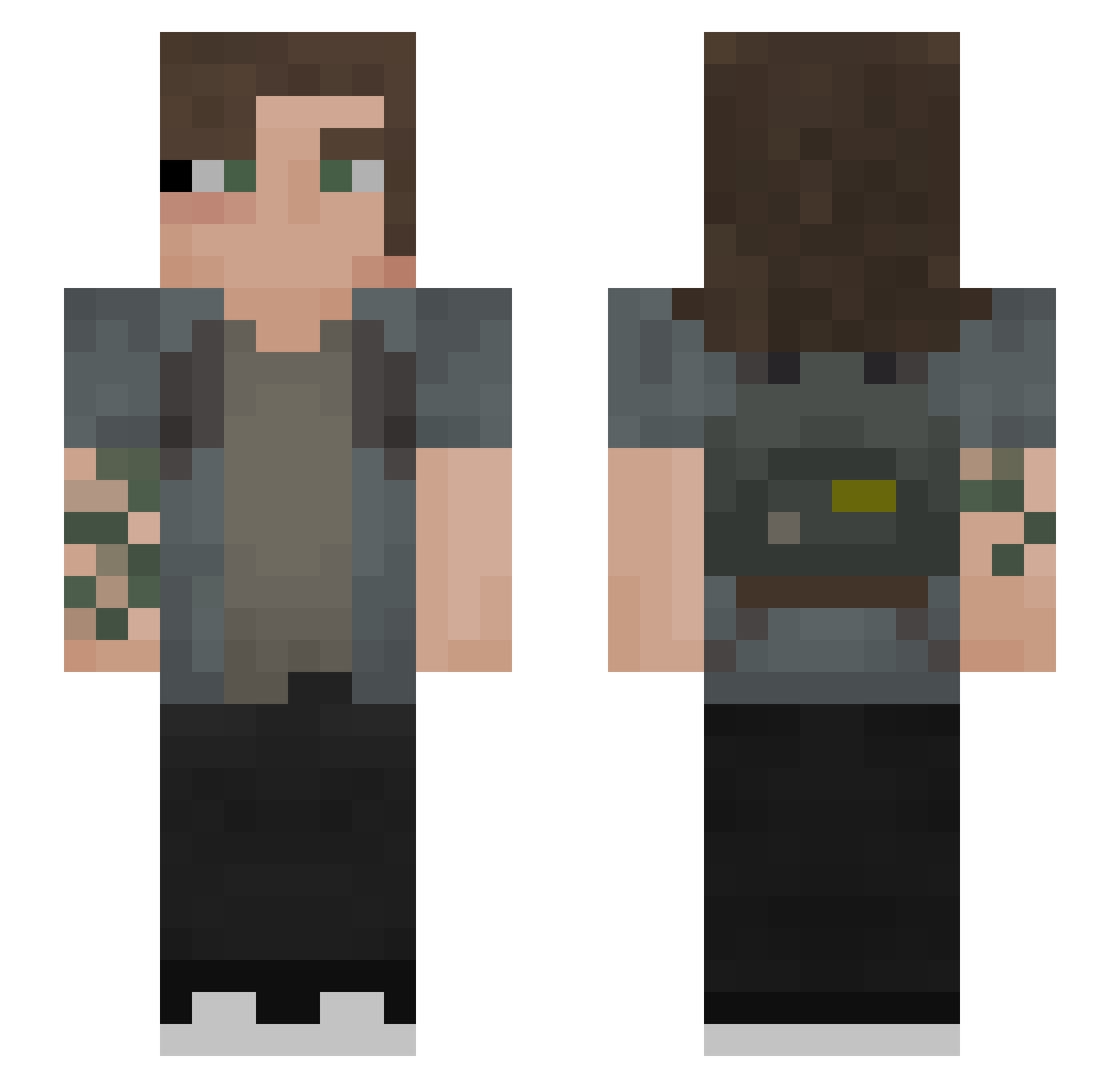theakaysen1 Minecraft skin, front and back view