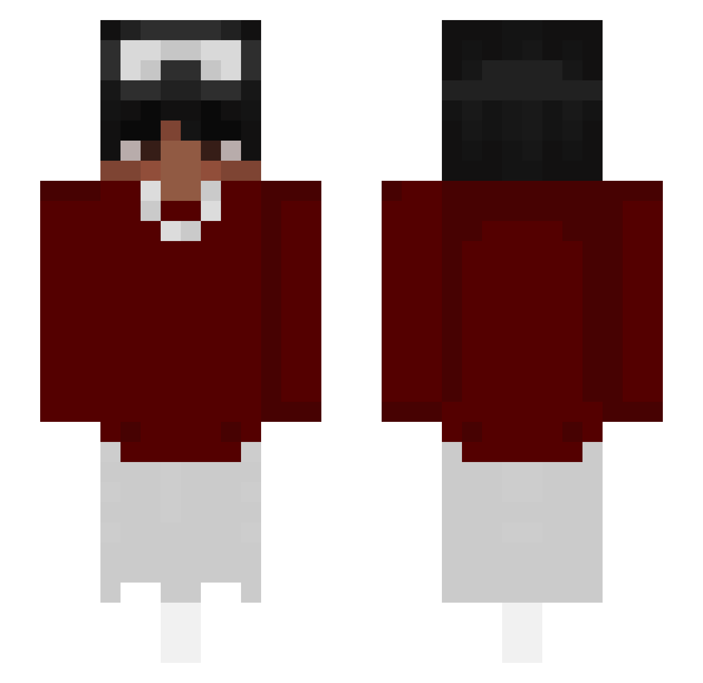 Rodaaaas Minecraft skin, front and back view